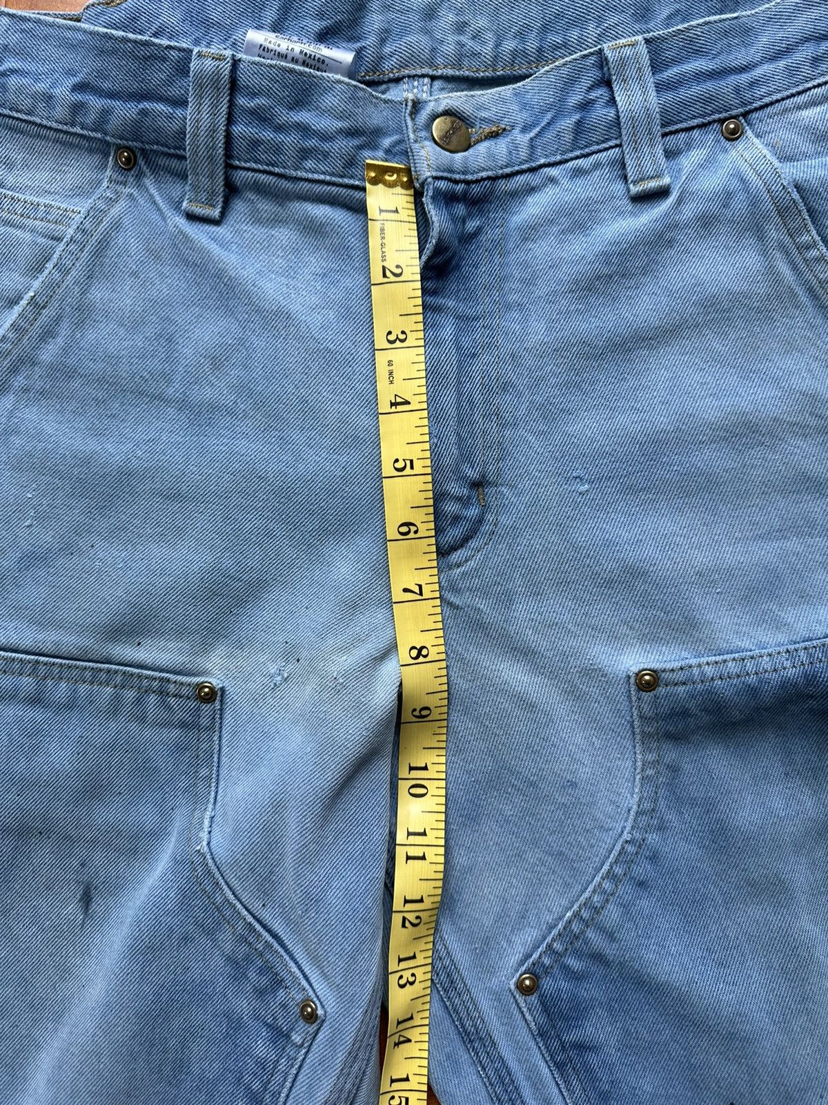 Carhartt Crazy Y2K Carhartt Lightwash Double Knee Pants RARE Size US 33 - 18 Thumbnail