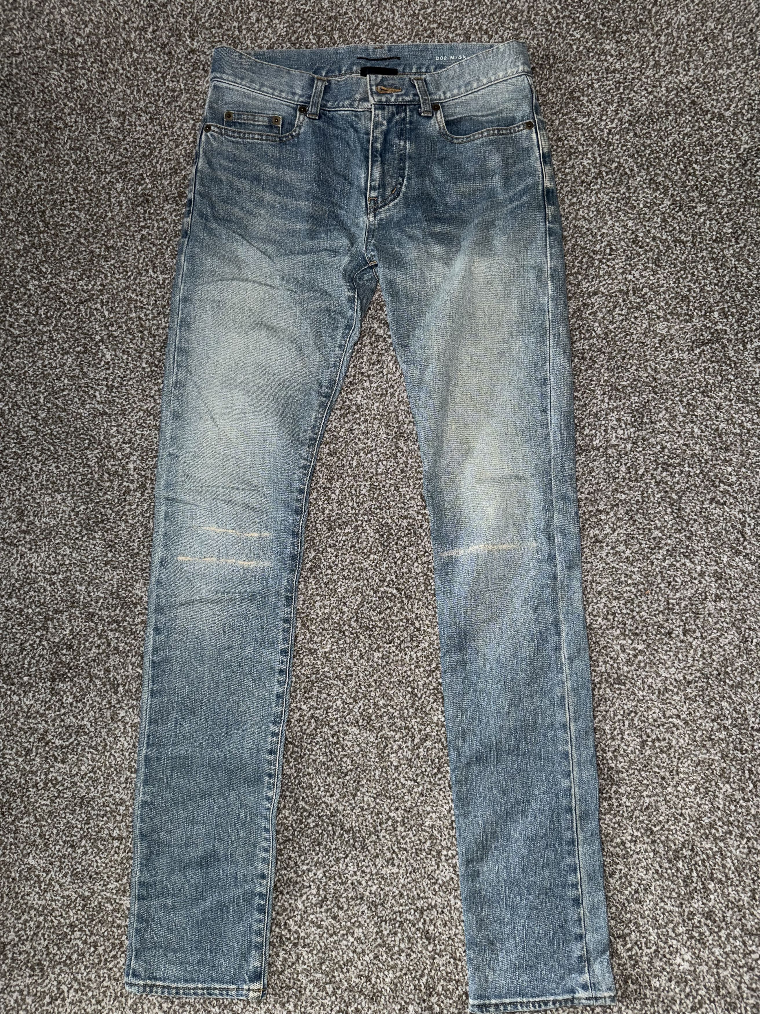 Saint Laurent Paris skinny fit distressed knee effect Size US 28 / EU 44 - 5 Thumbnail