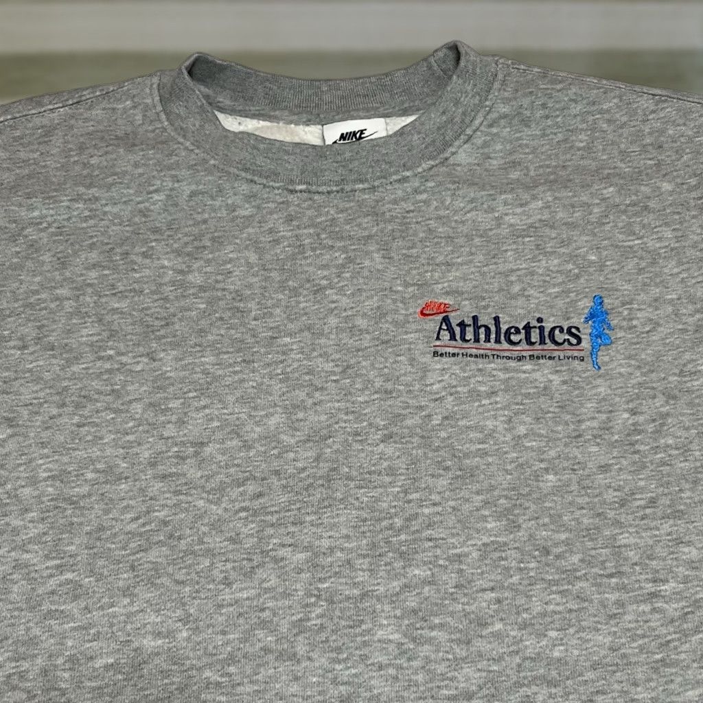 Nike Nike Athletics One Day At A Time Crew Neck Sweatshirt Mens Medium Gray Size US M / EU 48-50 / 2 - 1 Thumbnail