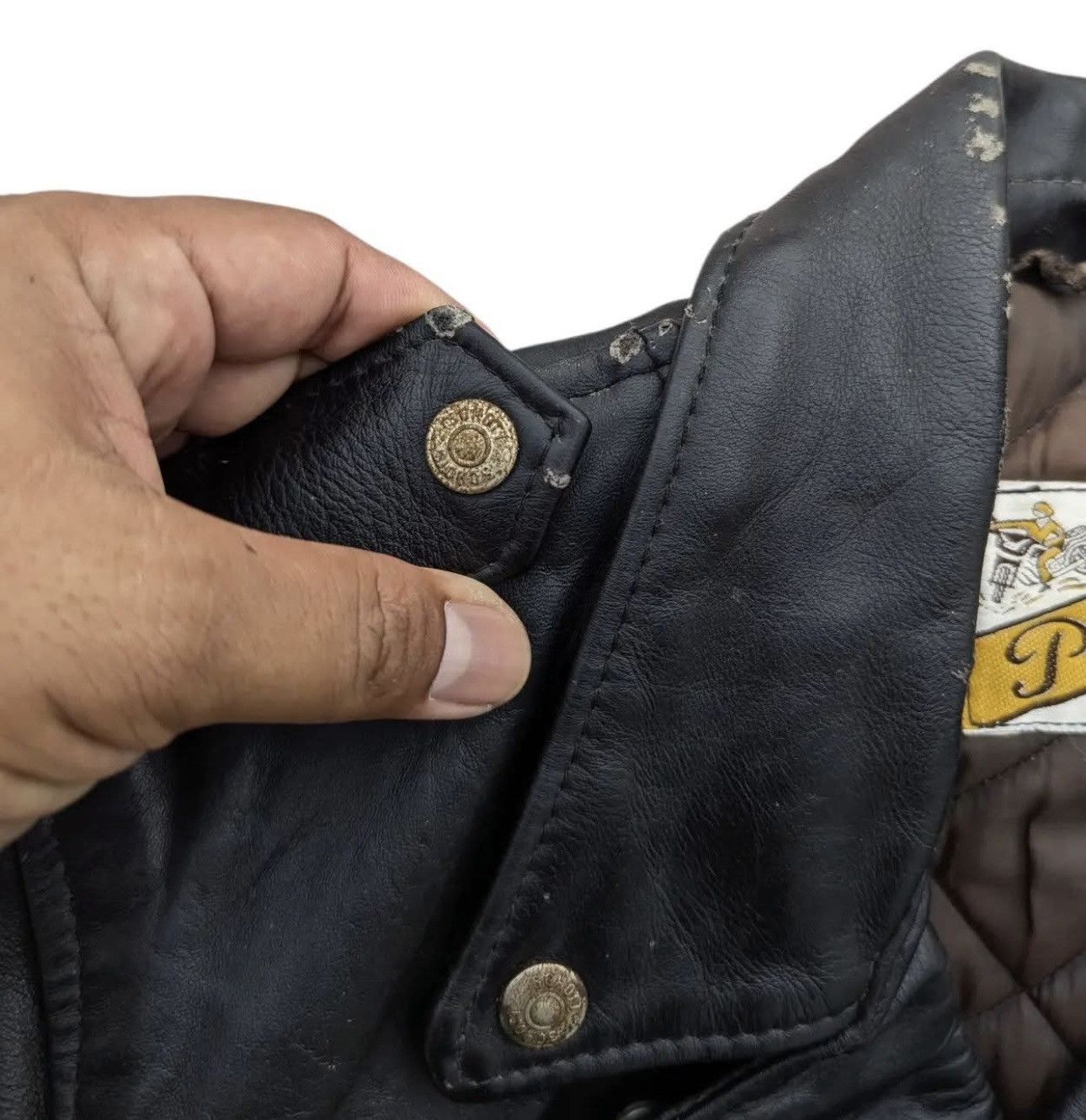 Schott Vintage 80s Schott Perfecto Leather Racer Jacket saiz 40 Size US M / EU 48-50 / 2 - 8 Thumbnail