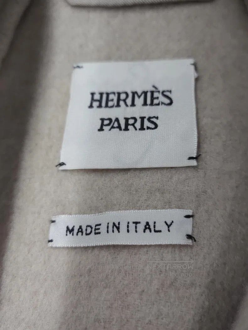 Hermes Hermes Olive Green Cashmere Coat Size XXS / US 00 / IT 34 - 3 Thumbnail