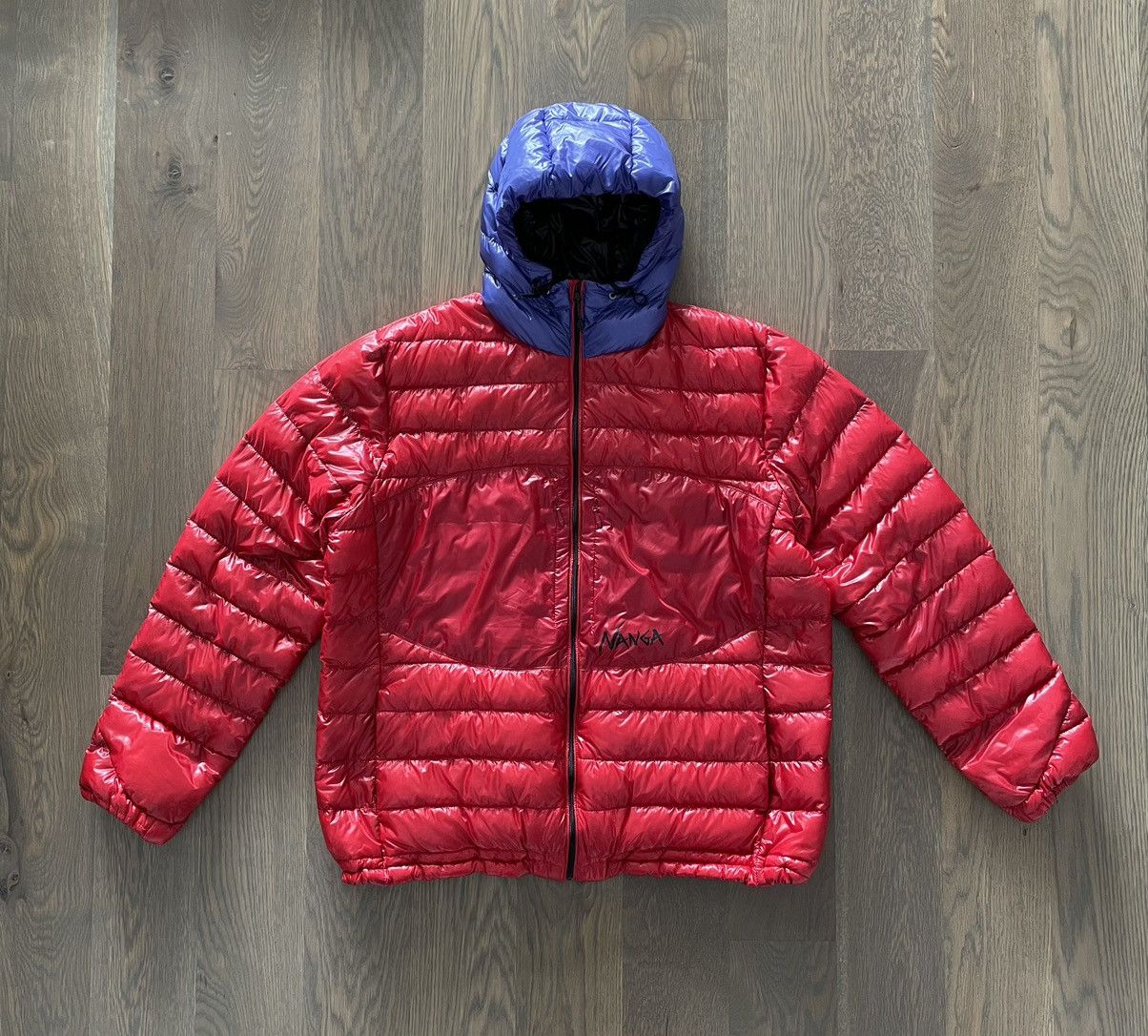 image of Nanga White Label Nanga Aerial Down Parka Packable in Red, Men's (Size Large)