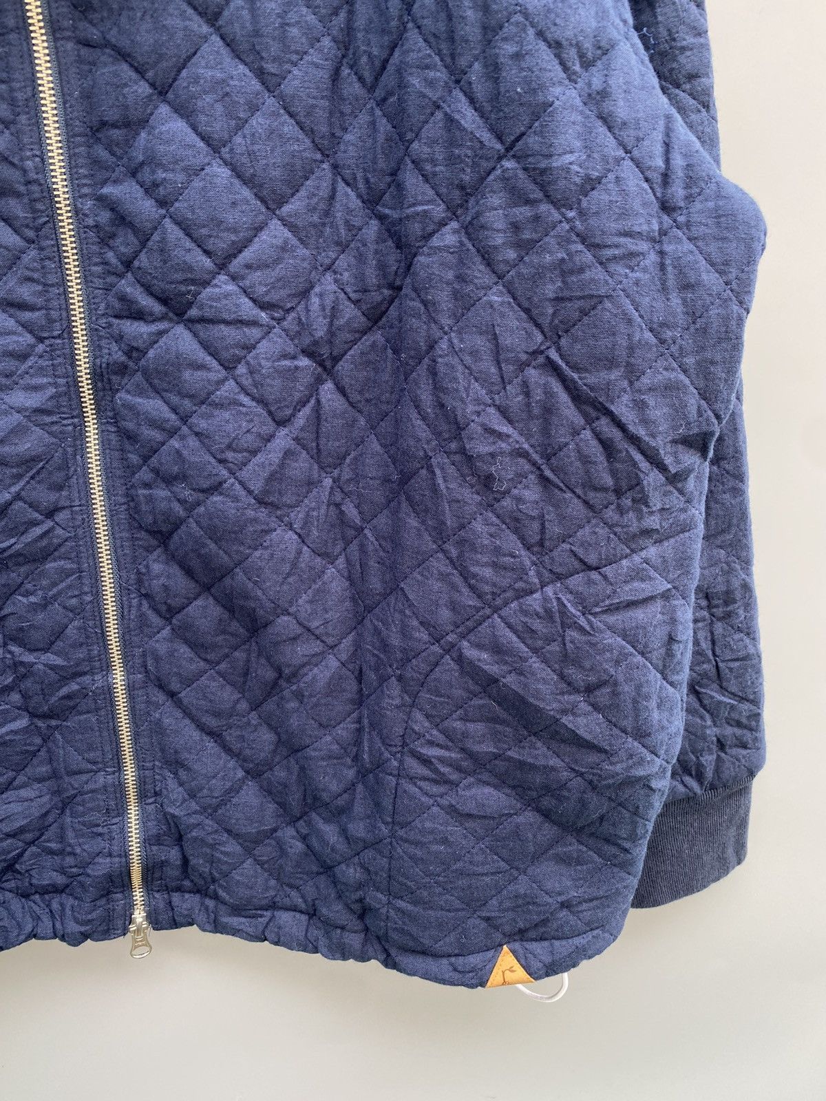 Japanese Brand Rehacer- Hand-Dyed Indigo Quilted Jacket Size US L / EU 52-54 / 3 - 6 Thumbnail