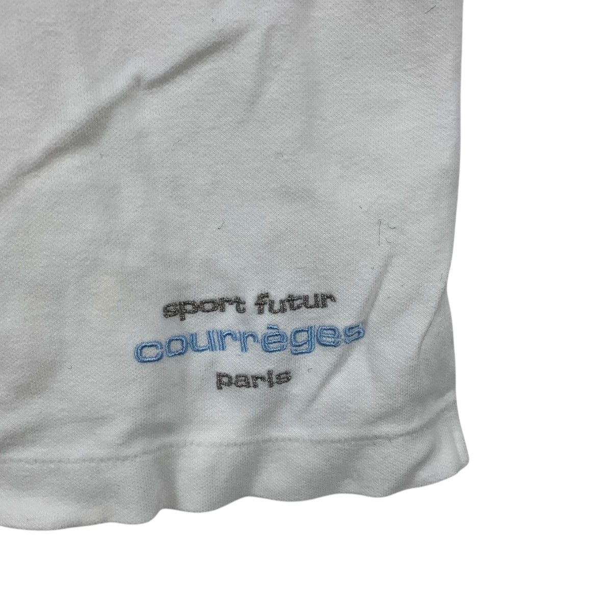Courreges Vintage COURREGES PARIS Sport Futur Monogram Tee Shirt Size S / US 4 / IT 40 - 6 Thumbnail