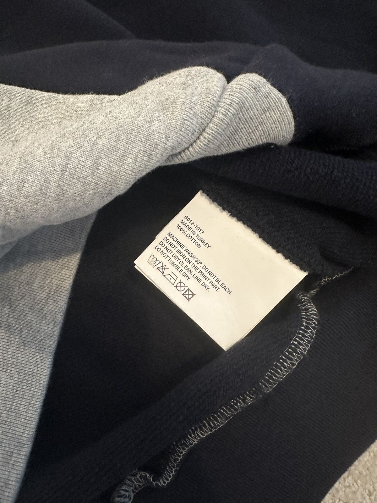 Gosha Rubchinskiy Gosha Rubchinsky Split Sweatshirt Blue / Grey Size US M / EU 48-50 / 2 - 4 Thumbnail