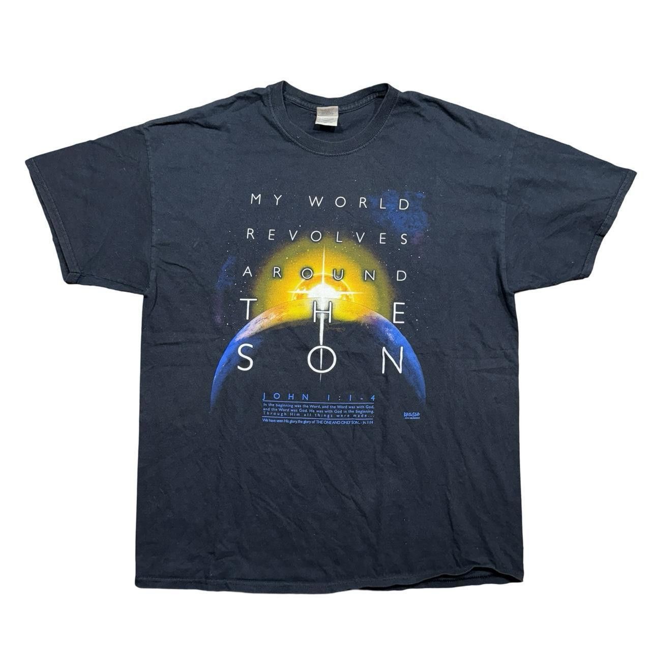 Designer Kerusso Y2K "Around The Son" Christian Religious T-Shirt Size US XL / EU 56 / 4 - 1 Thumbnail