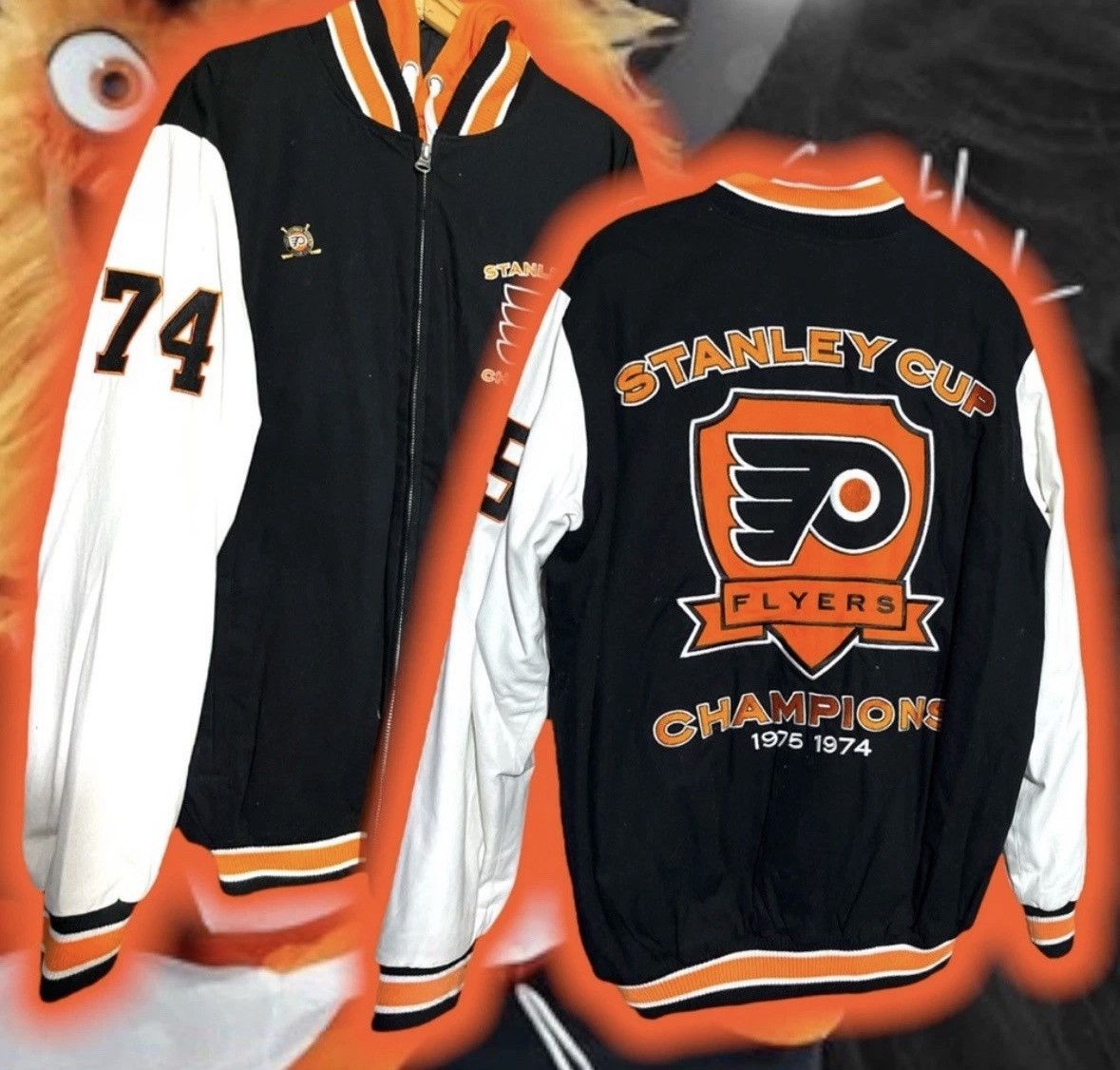NHL ViNTaGe💎 '74/75 PHiLaDeLPHia FLYeRs 🏒 2x STANLY CuP 🏆🏆 Size US L / EU 52-54 / 3 - 1 Thumbnail