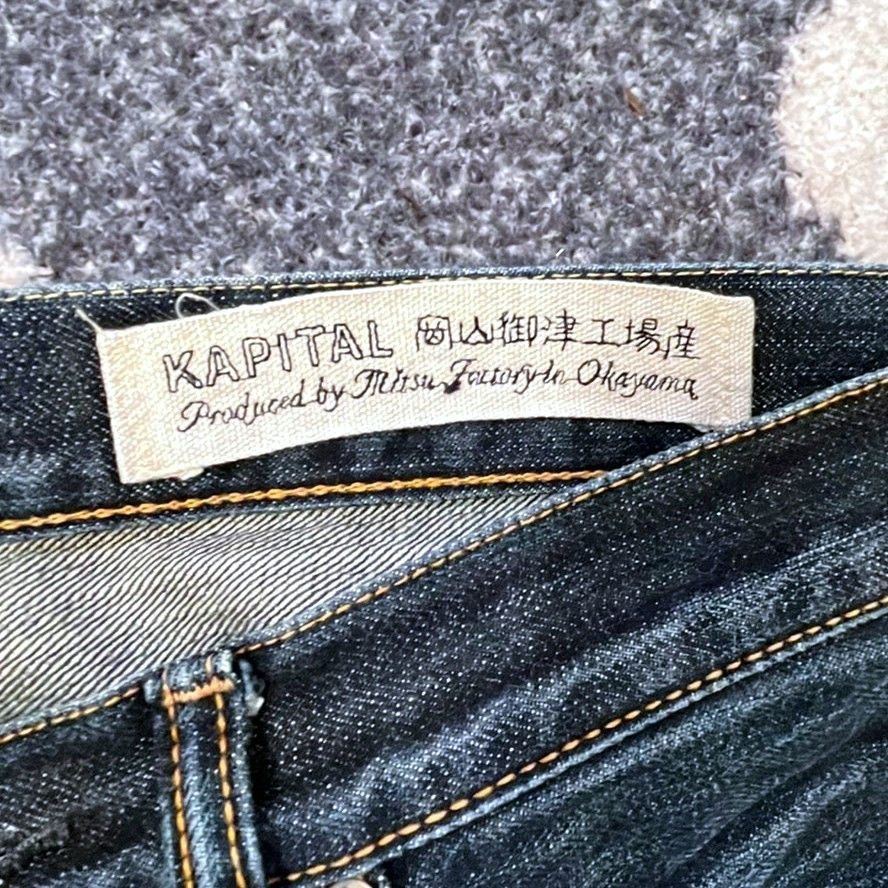 Kapital Vintage grail Kapital Dark Indigo Denim Jeans – Size 32 – Size US 32 / EU 48 - 2 Thumbnail