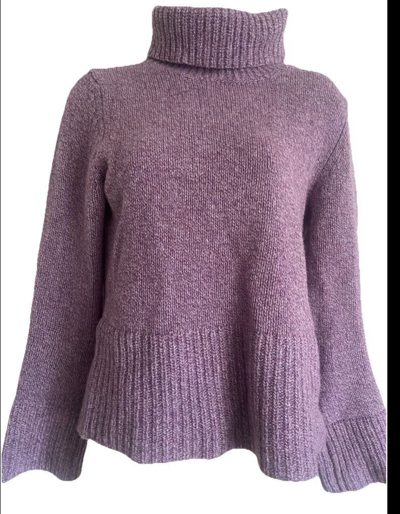 New Look True Vintage New Look purple turtleneck S14 100% lambswool Size L / US 10 / IT 46 - 1 Thumbnail