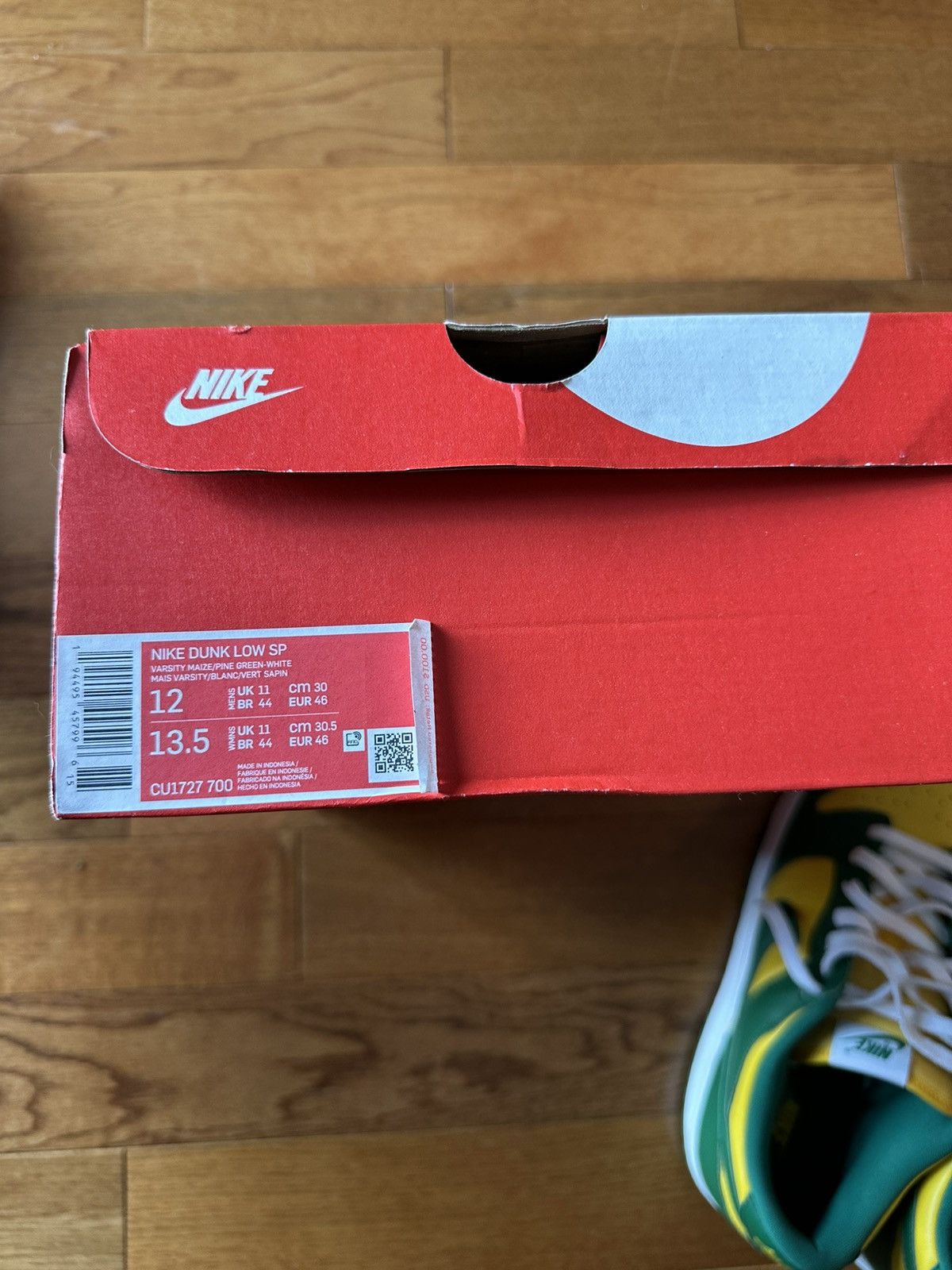 Nike Dunk Low Brazil Size US 12 / EU 45 - 7 Thumbnail
