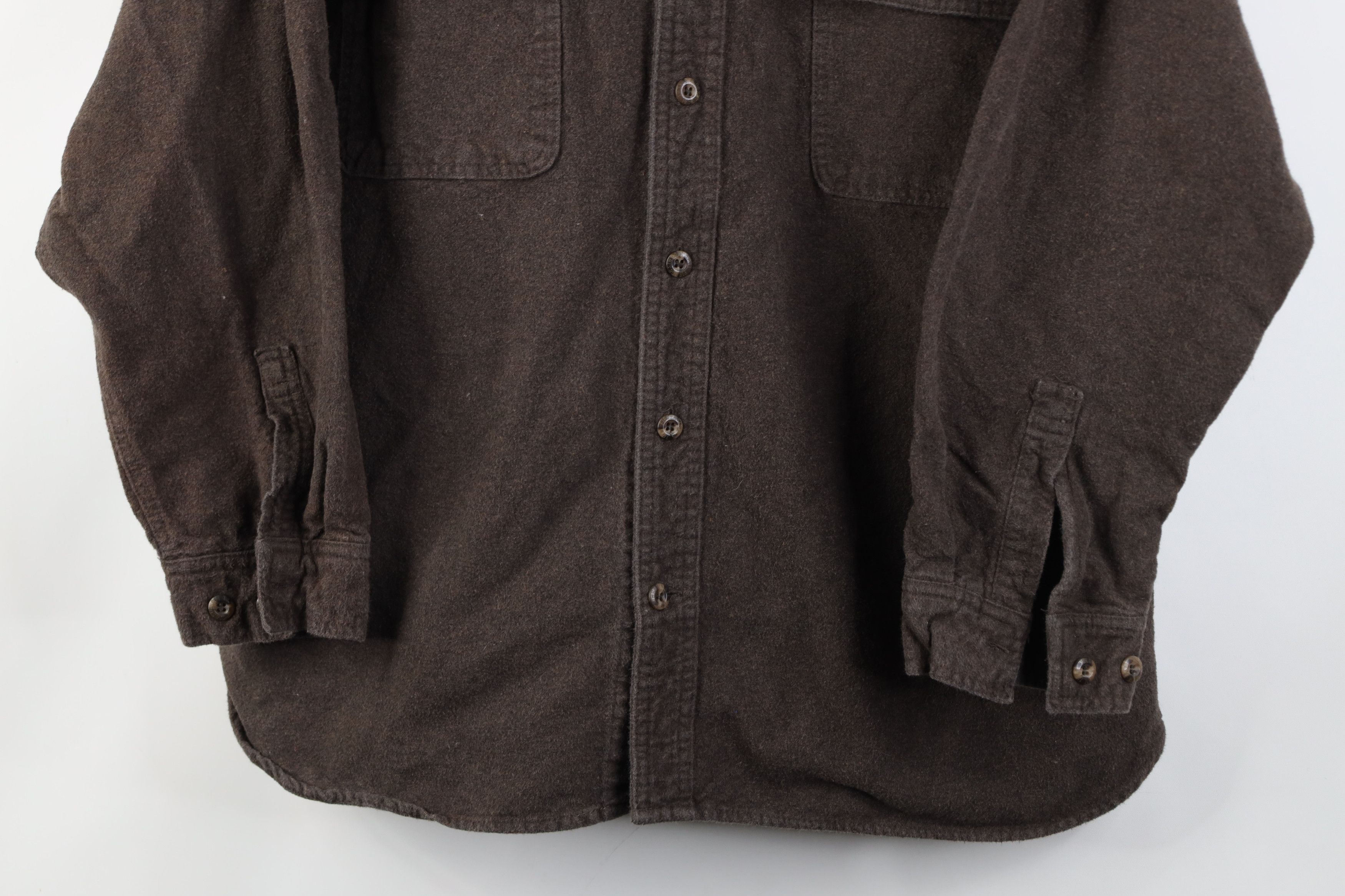 Vintage Vintage 90s Streetwear Chamois Cloth Button Shirt Brown Size US XL / EU 56 / 4 - 3 Thumbnail
