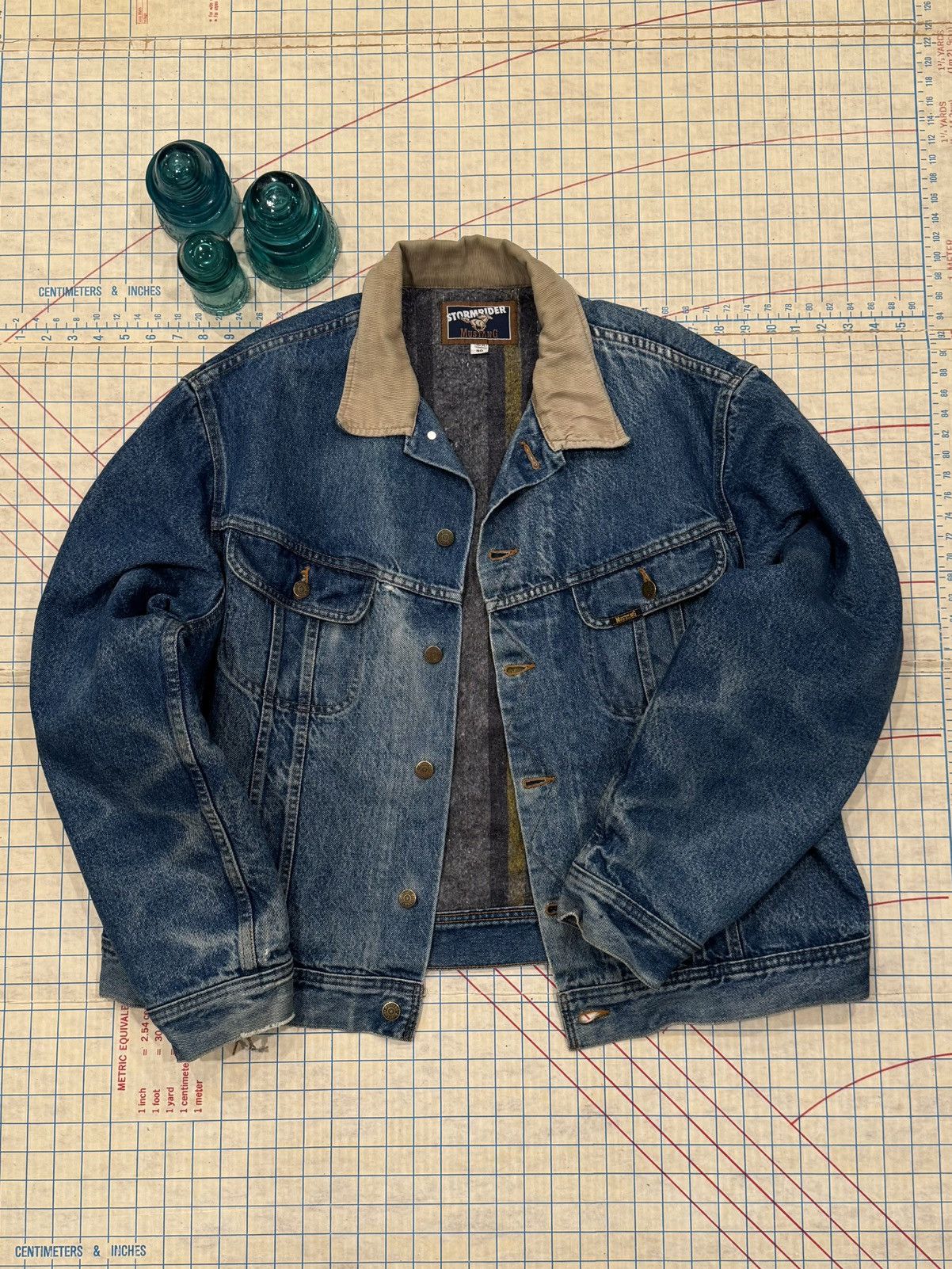 Mustang Vintage Mustang Storm Rider Denim Jacket Blanket Lined XL Size US XL / EU 56 / 4 - 3 Thumbnail