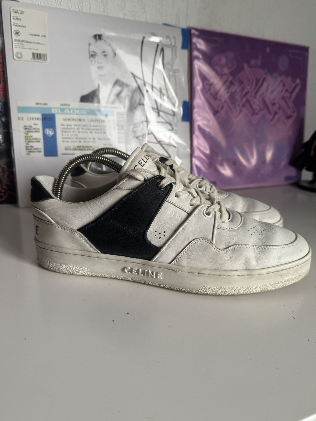 Celine Celine CT-04 low top sneakers Black White Hedi Slimane era Size US 8 / EU 41 - 4 Thumbnail