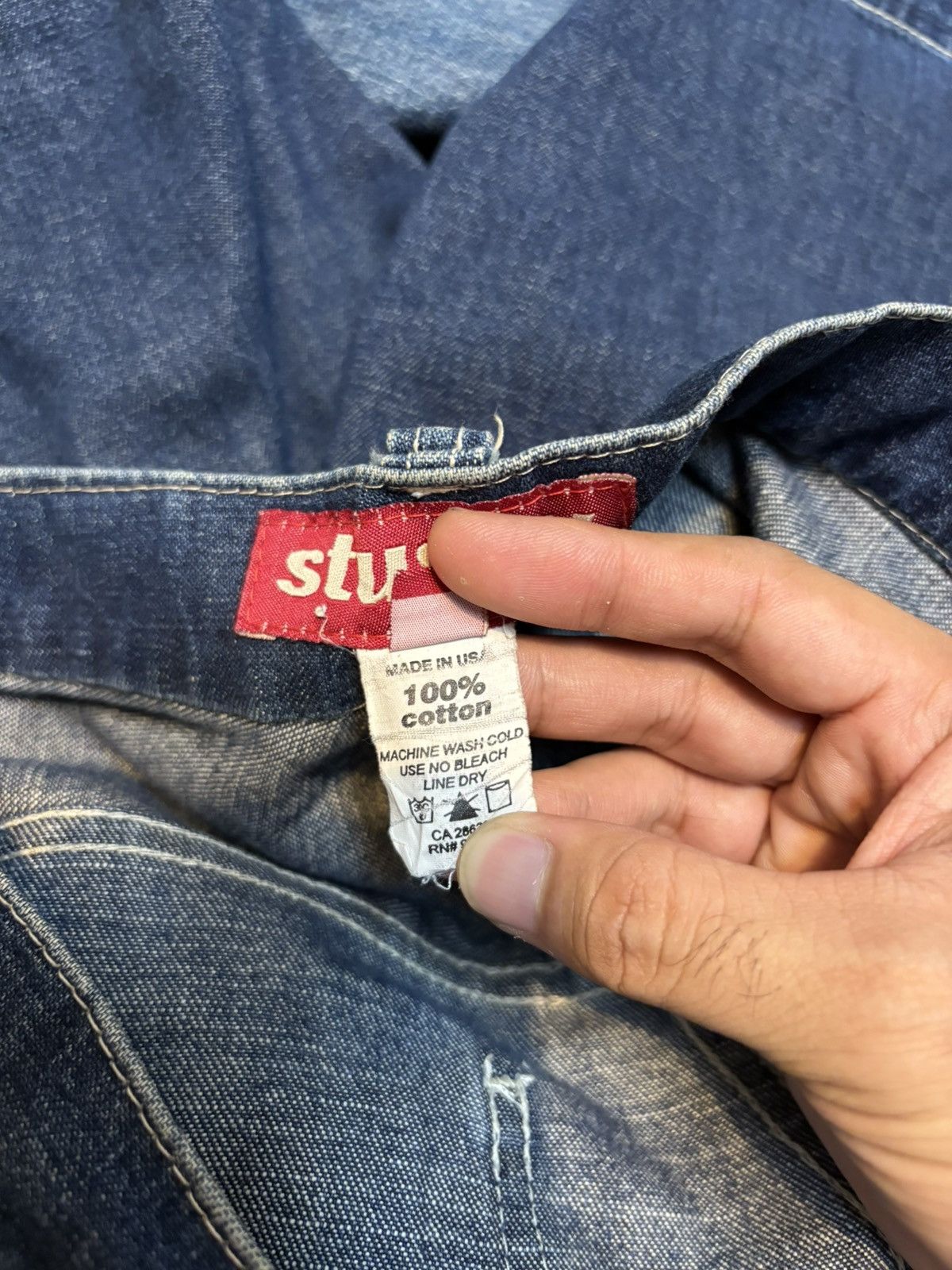 Other Vintage Stussy Short denim pant Size US 32 / EU 48 - 9 Thumbnail