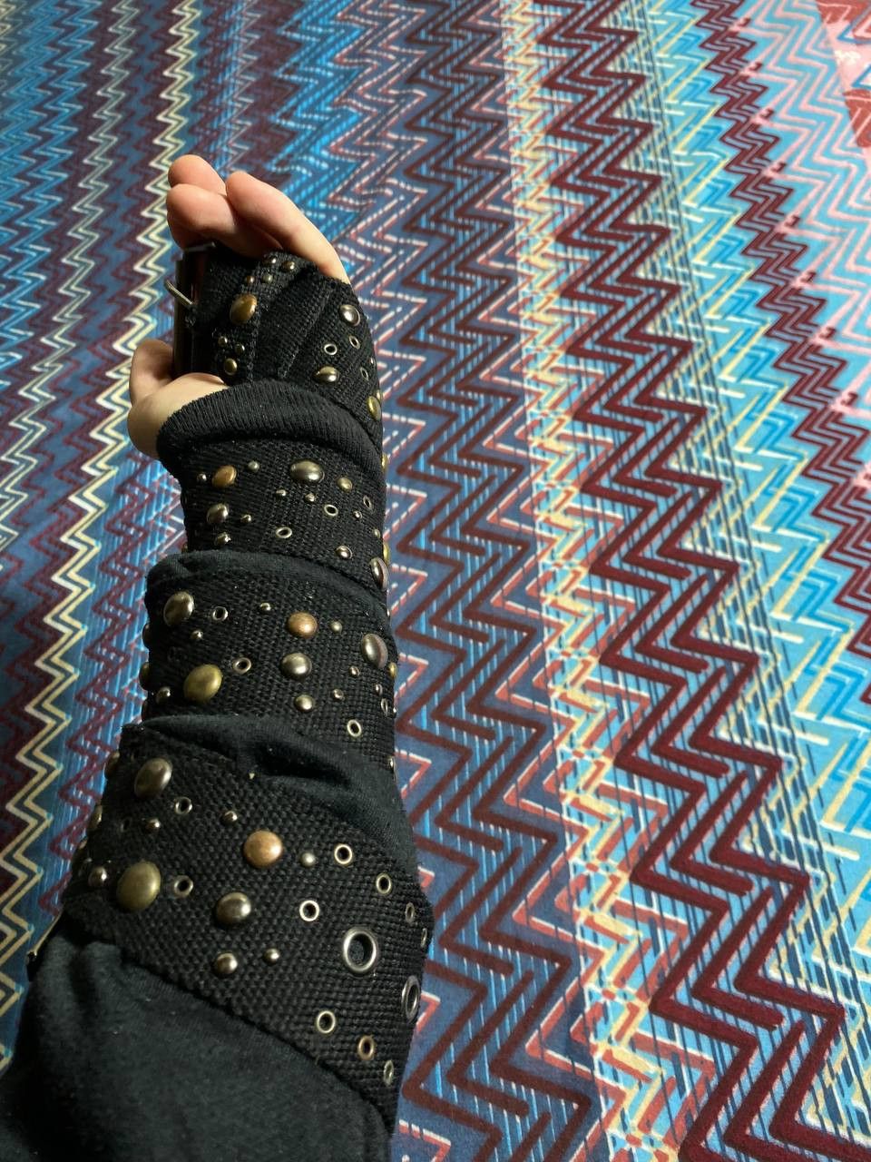 Japanese Brand × Vintage Vintage Y2K studded leather belt BB Simon style Size ONE SIZE - 3 Thumbnail