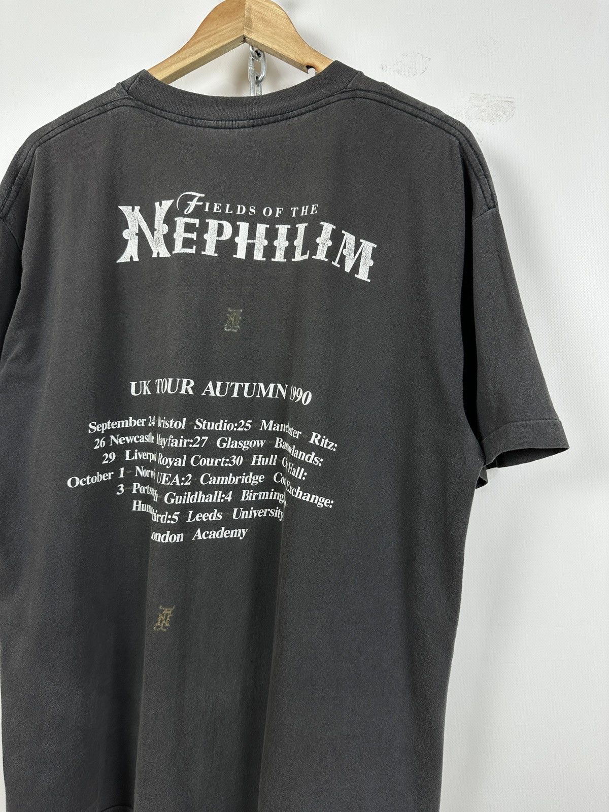 Band Tees 1990 Vintage Fields of the Nephilim UK Tour Band T-Shirt Size US XL / EU 56 / 4 - 11 Thumbnail