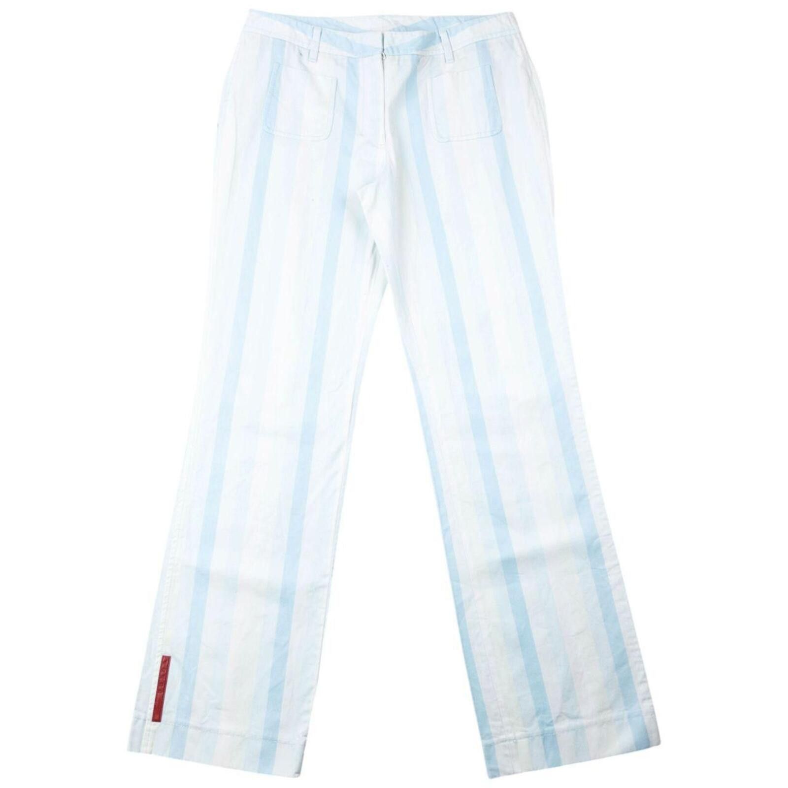 Prada Vintage 2000s Prada Sport Striped Trousers Womens Size W29 Size 29" - 1 Thumbnail