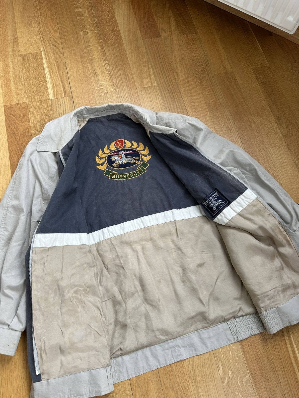 Vintage 90’s Burberry Jacket Big Inside Logo