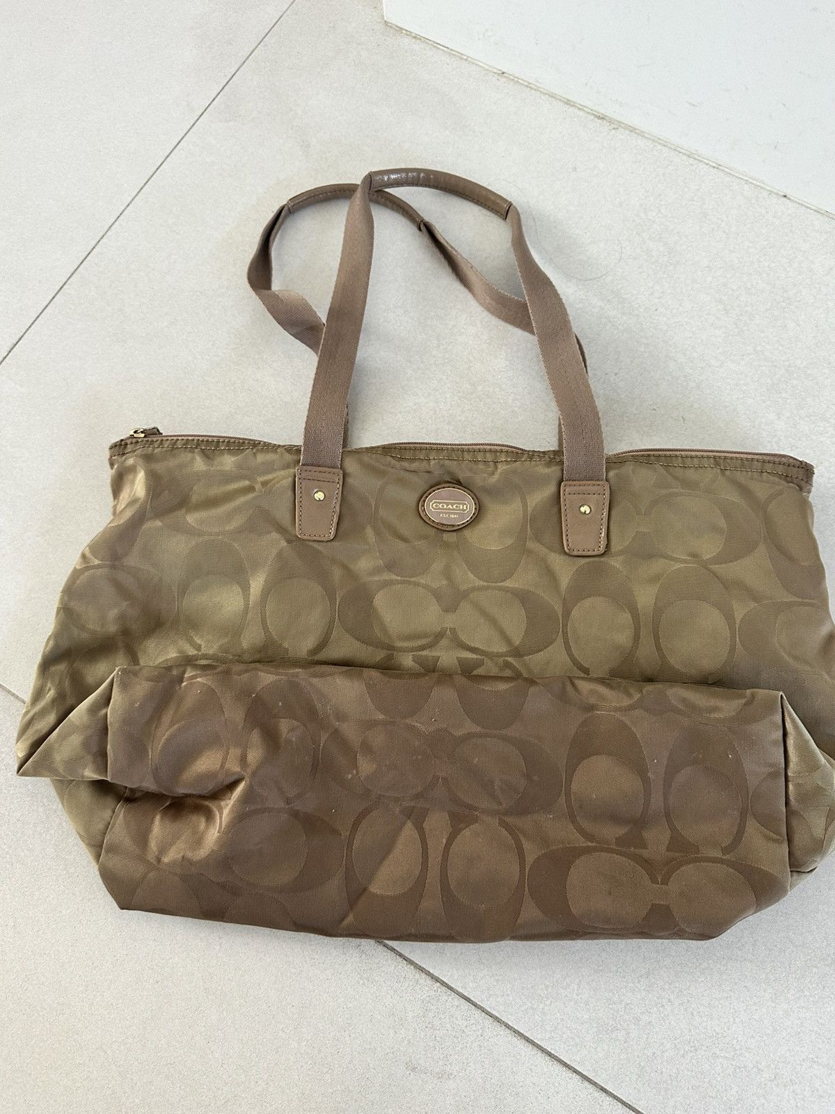 Coach Coach Getaway Signature Nylon Weekender Tote Bag Pouch Set Size ONE SIZE - 11 Thumbnail