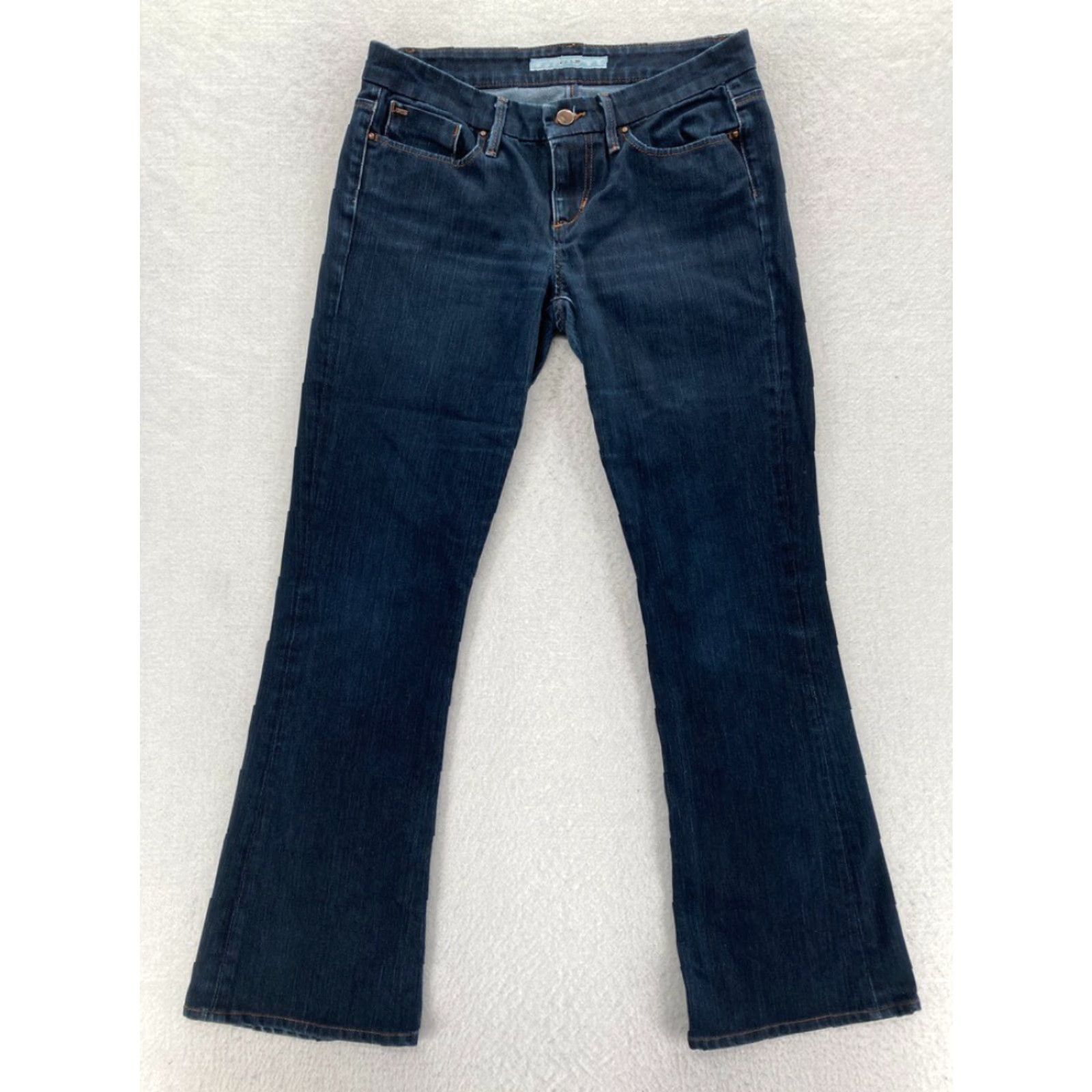 Vintage Joe's Jeans Rocker Bootcut Women's 28 Dark Wash Denim Low Rise Flap Pocket Jeans Size 28" / US 6 / IT 42 - 2 Thumbnail