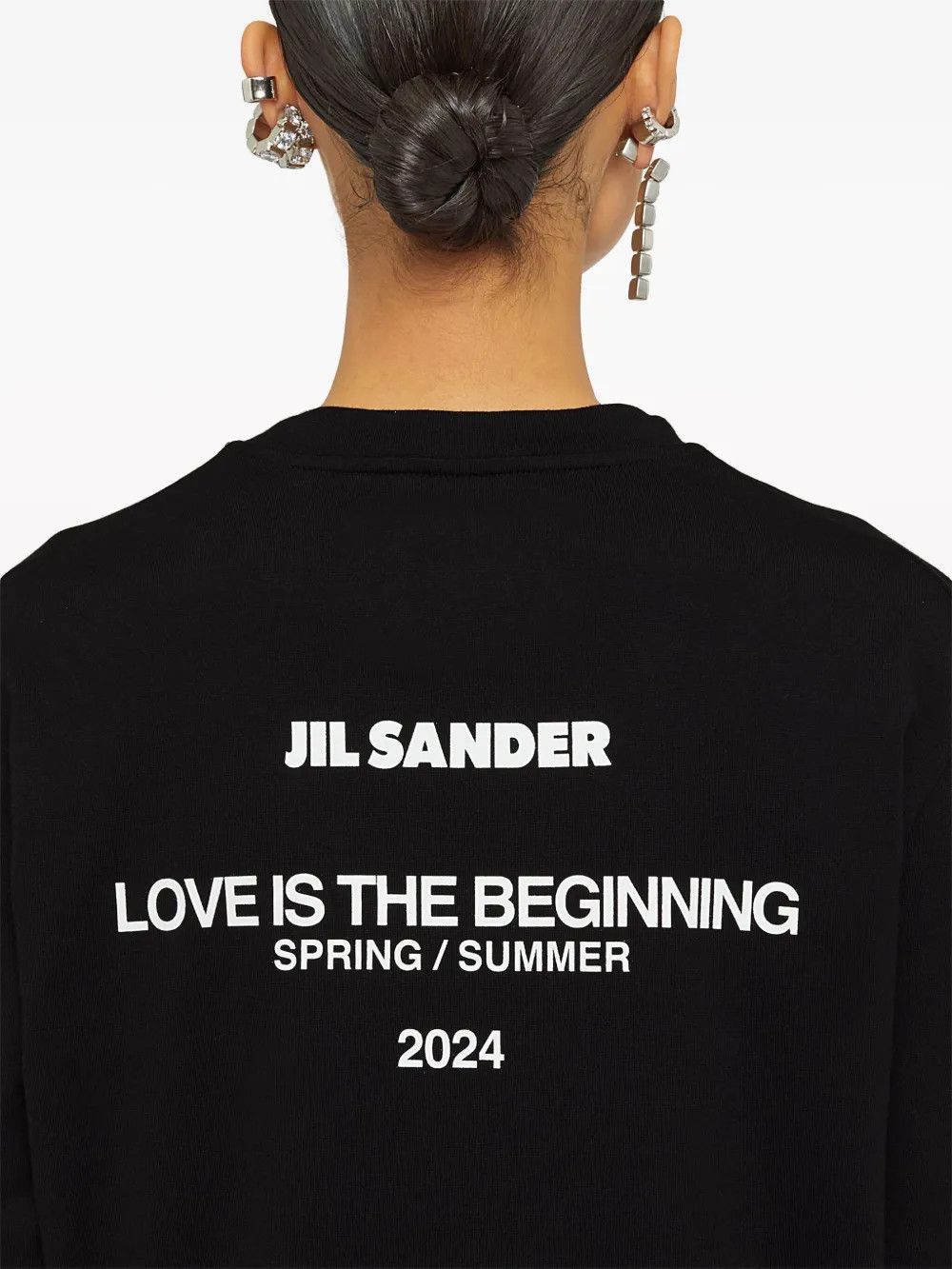Jil Sander o1mt1gz0625 Long Sleeve T-Shirt in Black Size L / US 10 / IT 46 - 5 Thumbnail