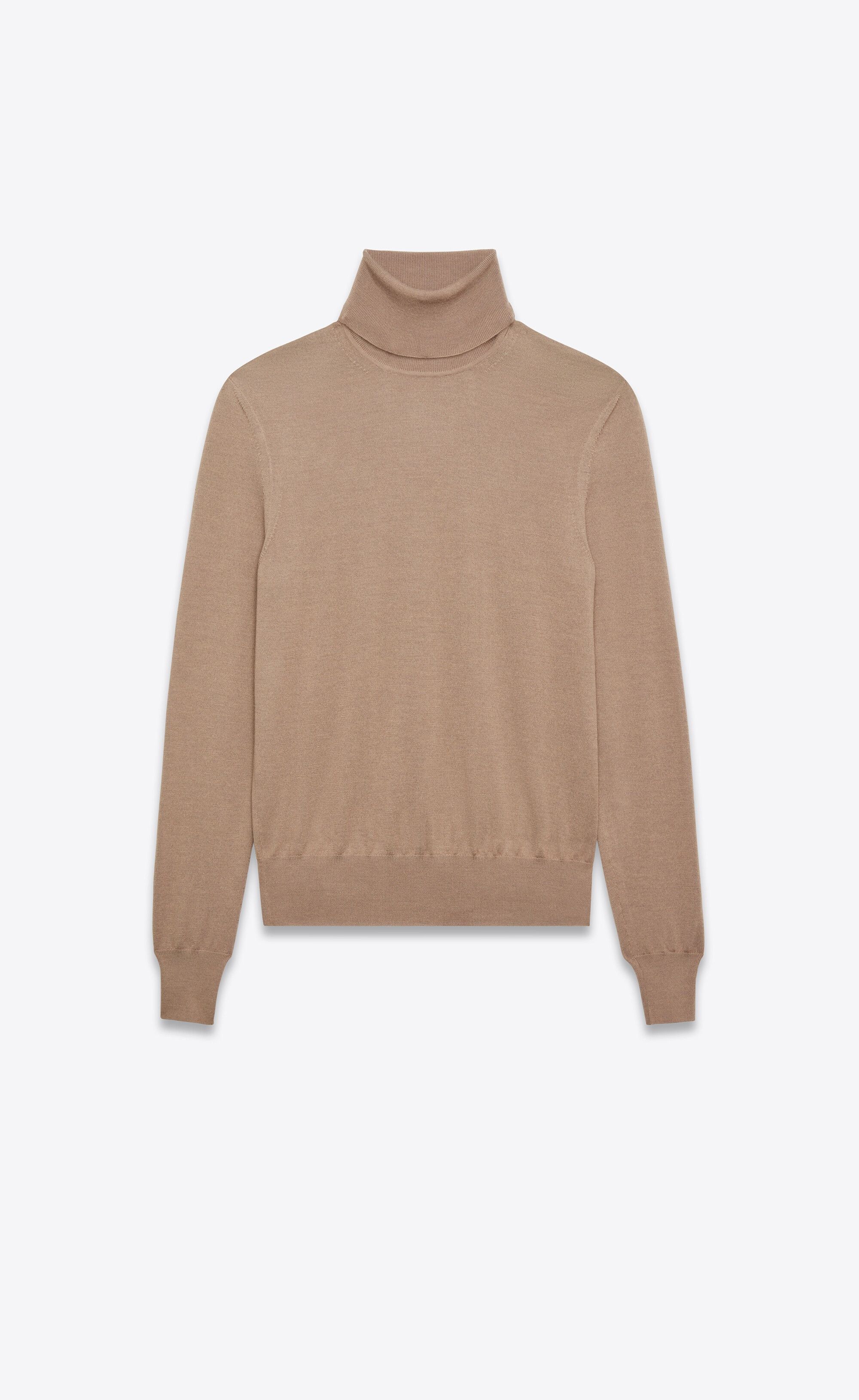 Saint Laurent Paris oc11z0126 752350 Turtleneck Sweater in Cashmere, Wool Silk Size US S / EU 44-46 / 1 - 1 Thumbnail
