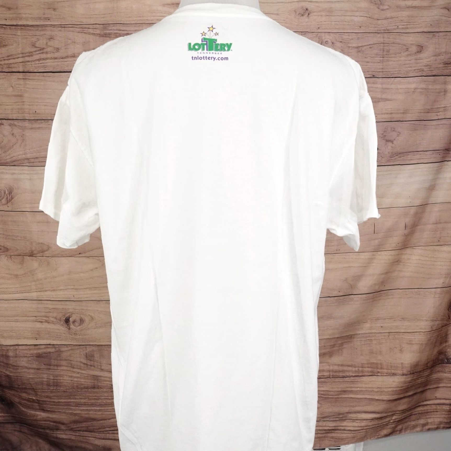 Port & Company Tennessee Powerball Shirt Mens XL White Port & Company Crew Neck Graphic Print Tee Size US XL / EU 56 / 4 - 4 Thumbnail