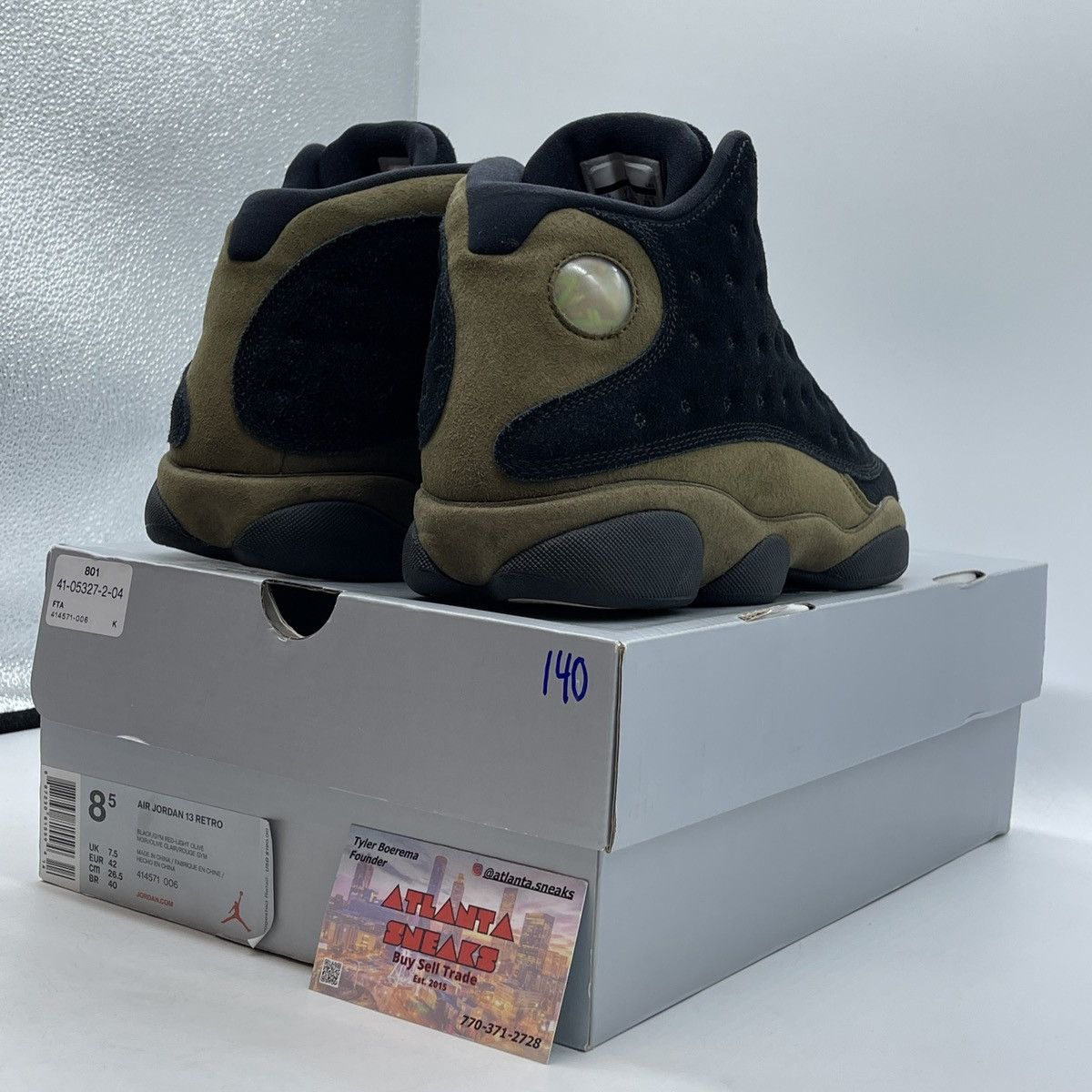 Jordan Brand Air Jordan 13 olive Size US 8.5 / EU 41-42 - 5 Thumbnail