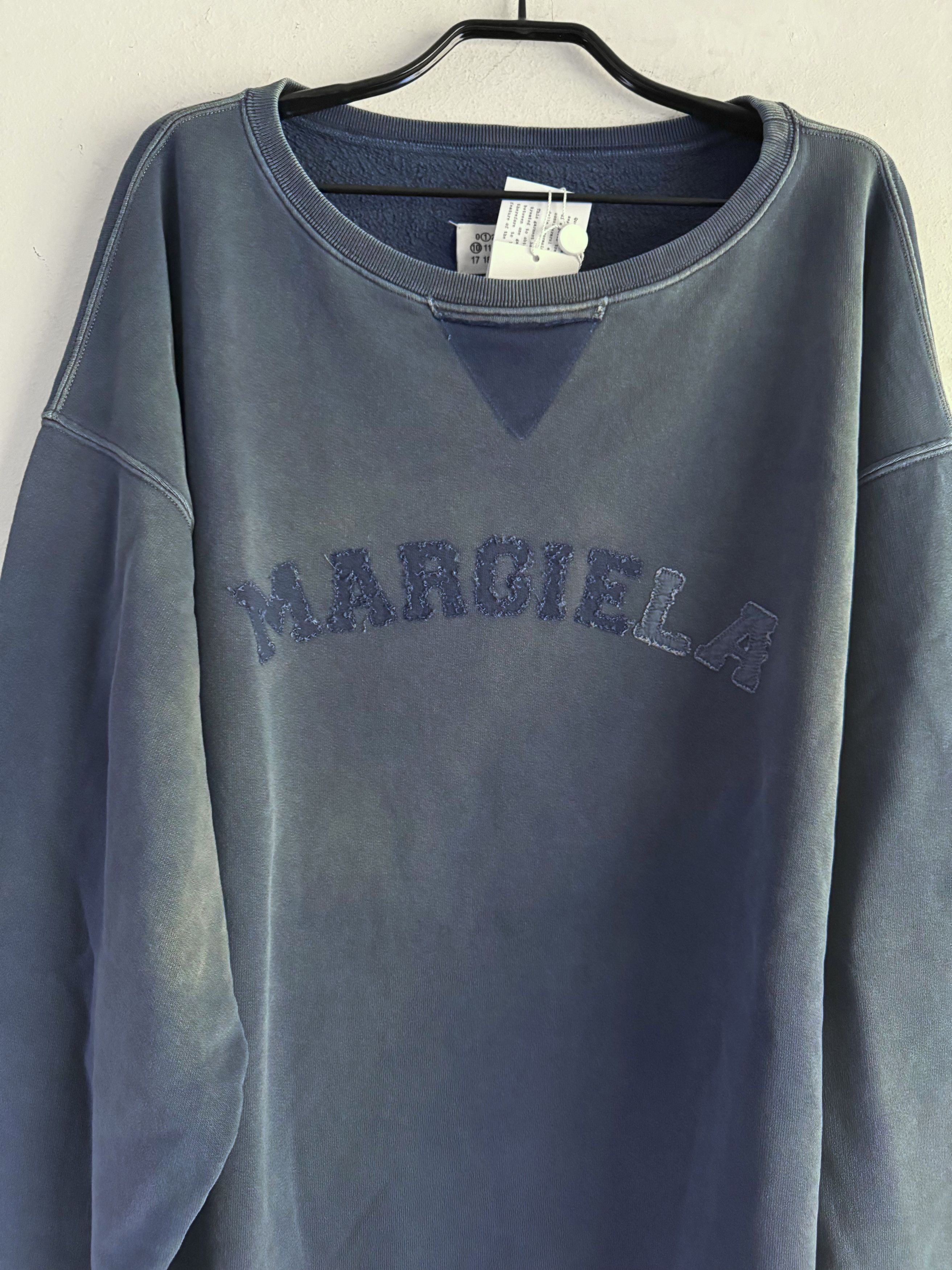 Maison Margiela Margiela Ss23 Distressed Logo Sweatshirt Size US L / EU 52-54 / 3 - 4 Thumbnail
