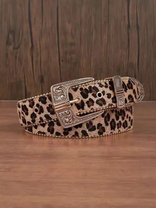 Other Natsuko x Akai 112 cm 2000s style leopard cheetah print belt Size ONE SIZE - 2 Thumbnail