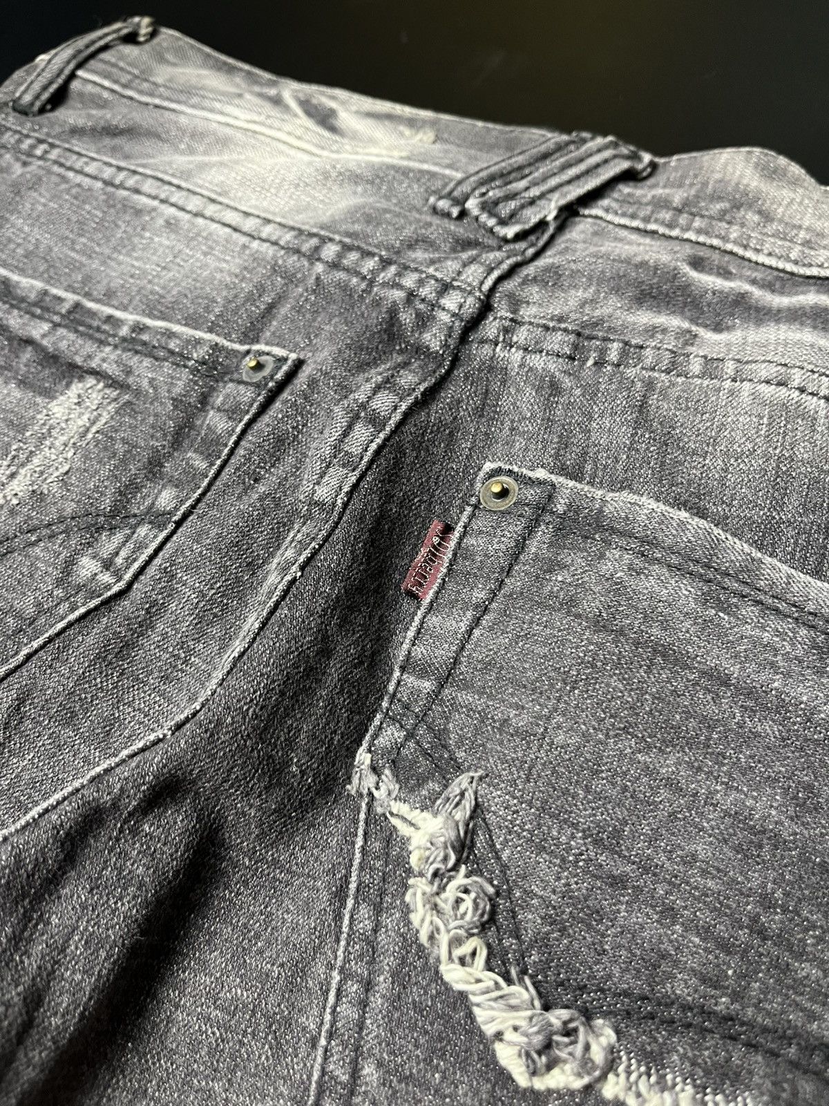 If Six Was Nine × Japanese Brand × Le Grande Bleu (L.G.B.) Japanese Flared Soldberry Distressed punk Jeans Size US 32 / EU 48 - 10 Thumbnail