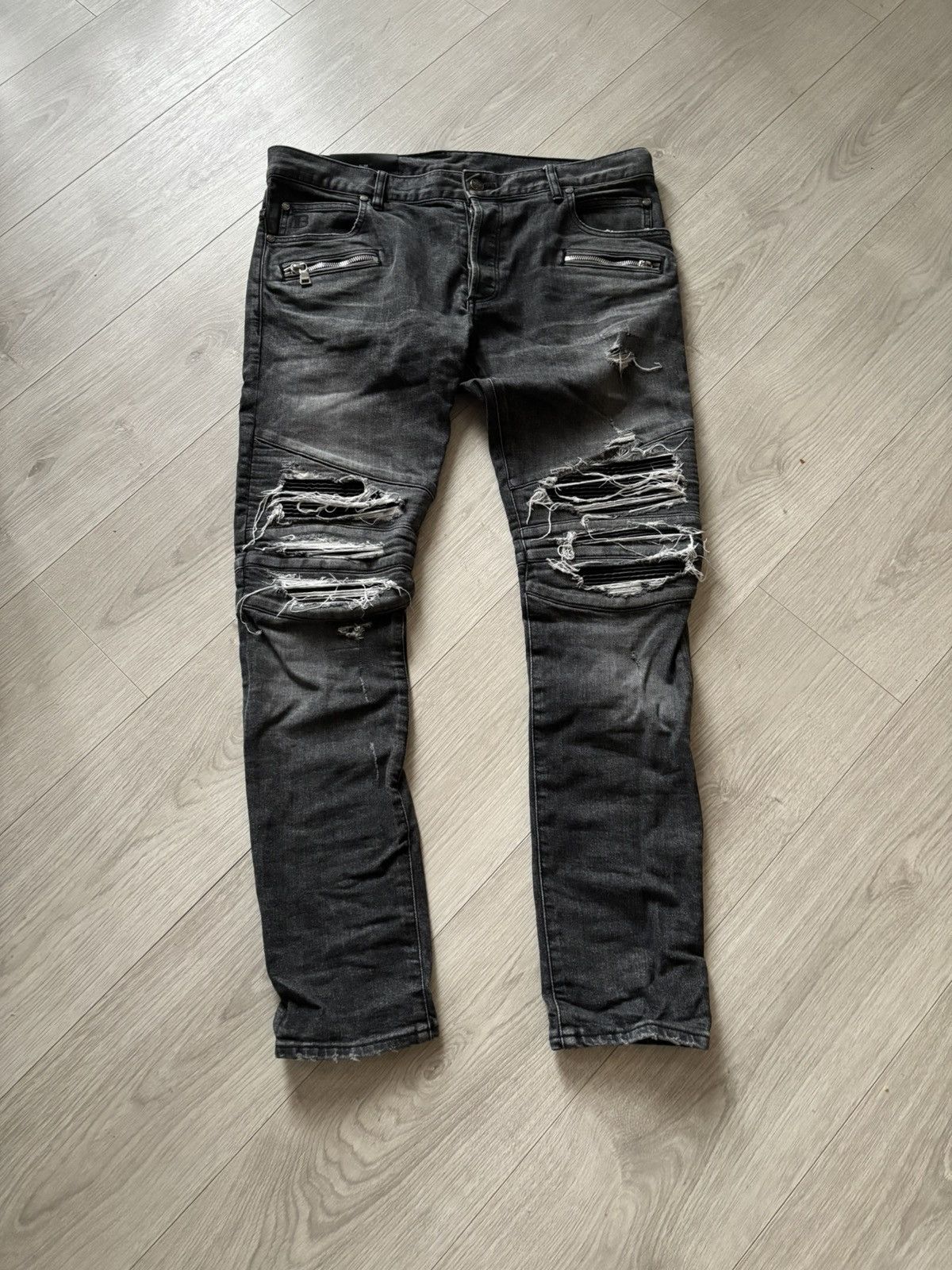 Balmain Balmain biker jeans Size US 34 / EU 50 - 1 Thumbnail