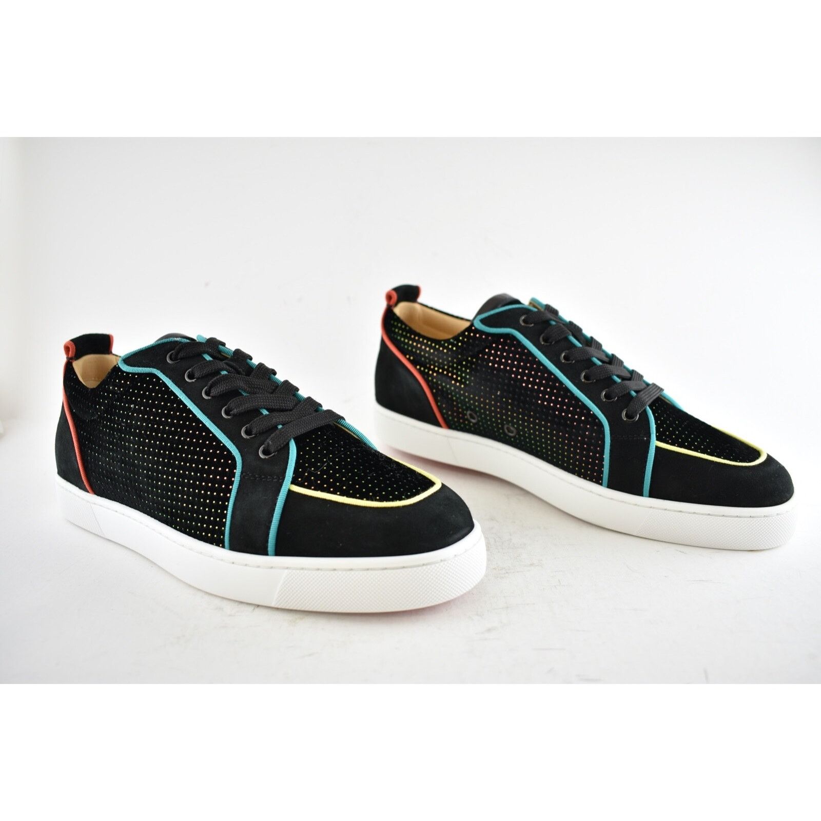 Christian Louboutin Christian Louboutin Mens Rantulow Orlato Flat Black Multi Size US 12 / EU 45 - 4 Thumbnail