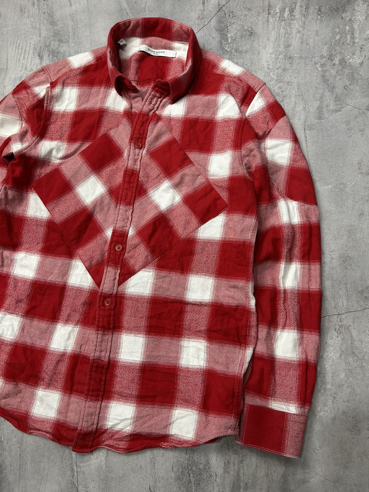 Givenchy Givenchy Patchwork Flannel Shirt Size US M / EU 48-50 / 2 - 3 Thumbnail