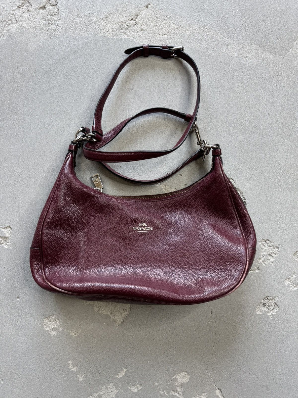 archive coach hand bag leather luxury