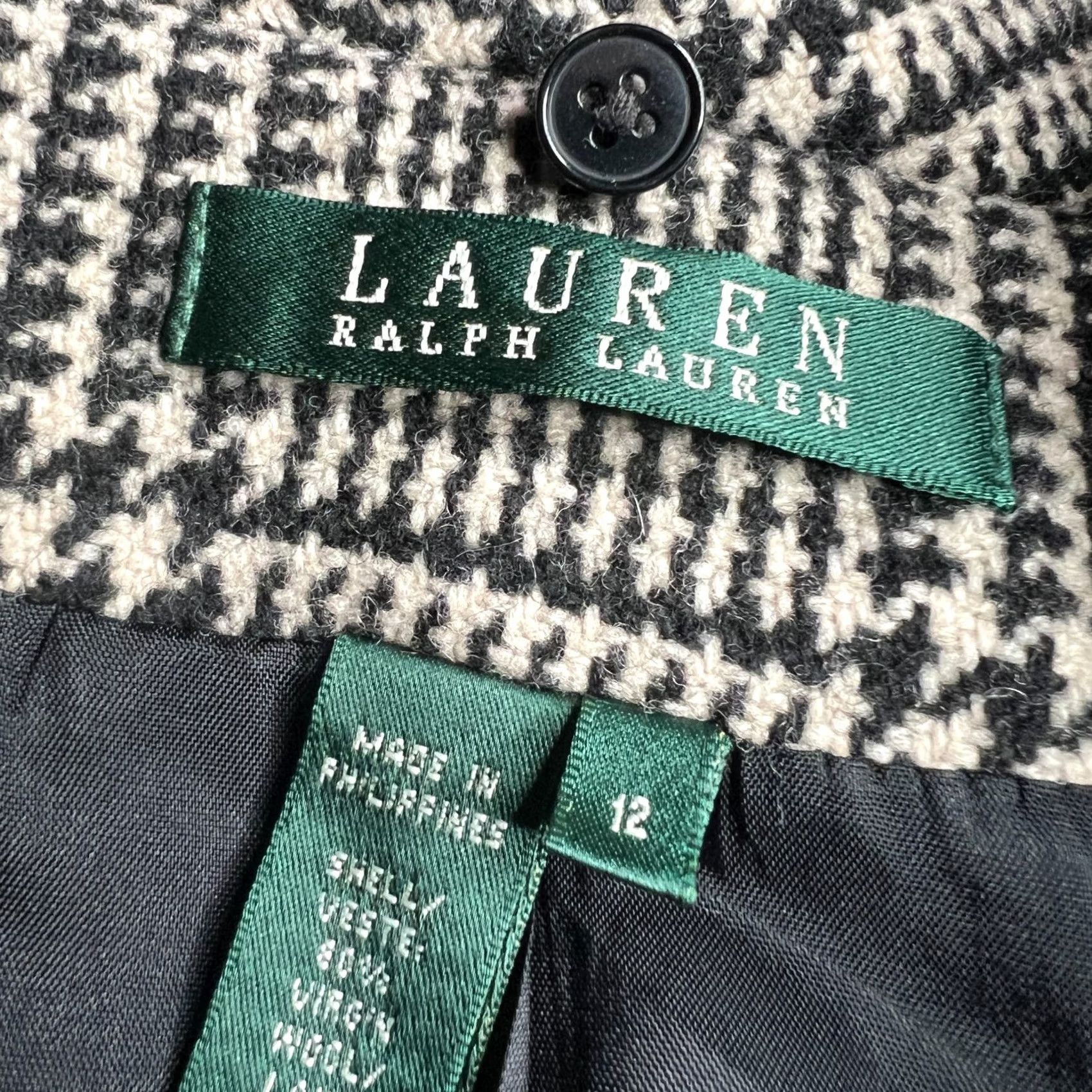 Ralph Lauren VINTAGE Ralph Lauren Equestrian Wool Blazer Jacket Faux Fur Collar Brown Plaid Size 12 Size XL / US 12-14 / IT 48-50 - 6 Thumbnail