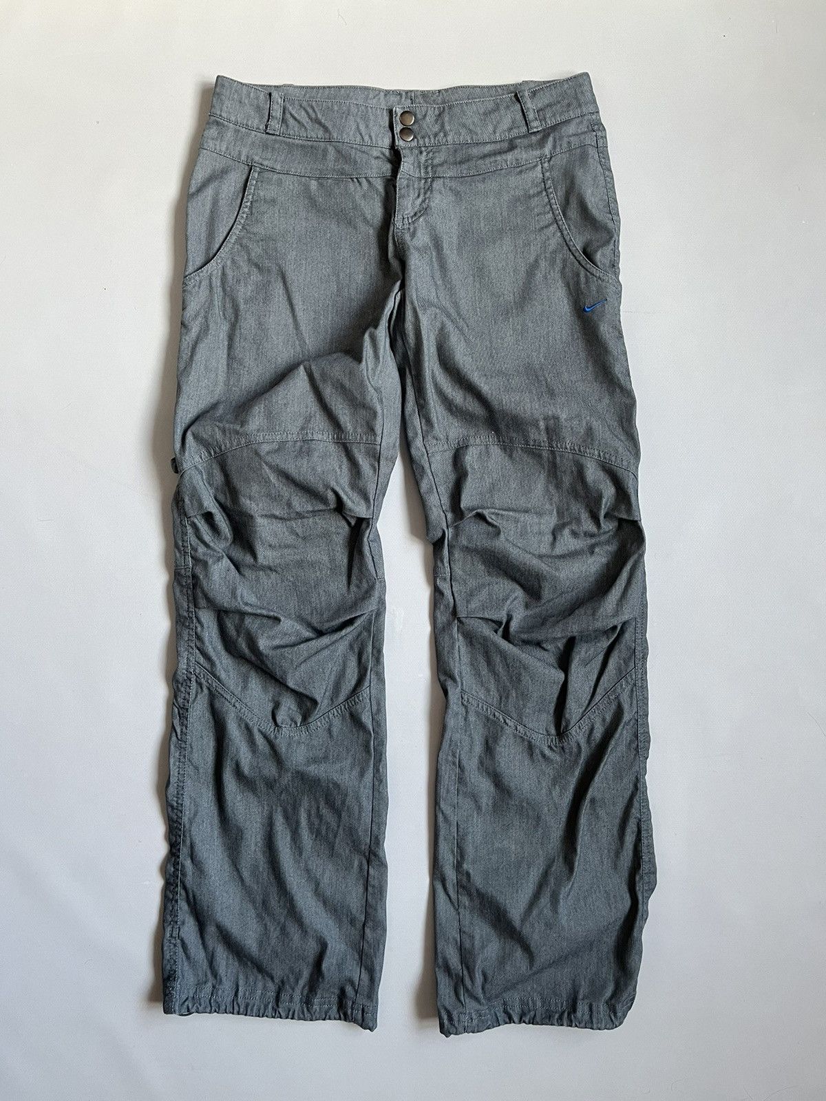 Nike Nike Fit Dry Y2K 2000s Women Carpenter Grey Pants Size 28" / US 6 / IT 42 - 1 Thumbnail