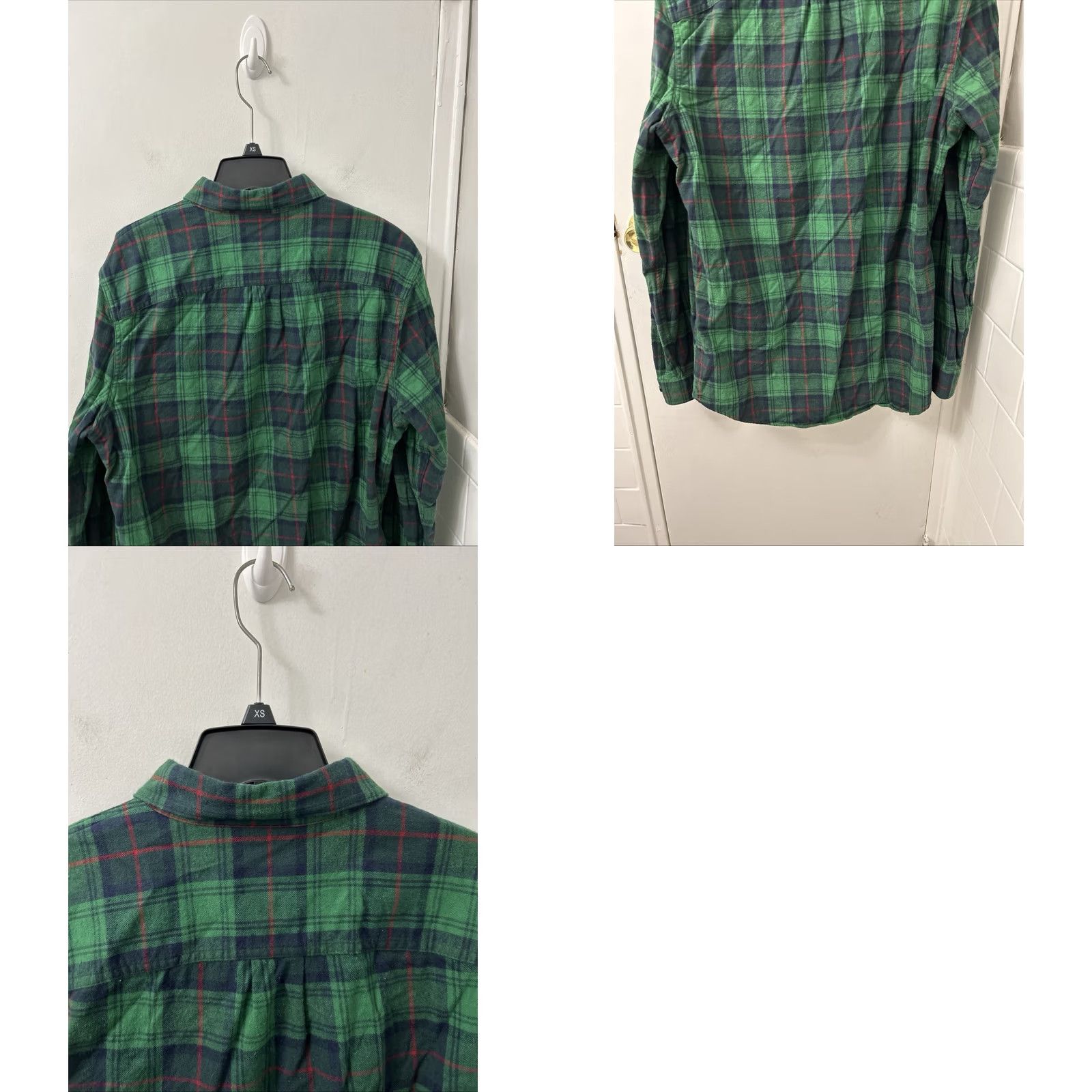 Vintage LL Bean Plaid Flannel Shirt Mens M Slim Button-Down Green 32.5” Pit 23” Vintage? No Size US M / EU 48-50 / 2 - 8 Thumbnail