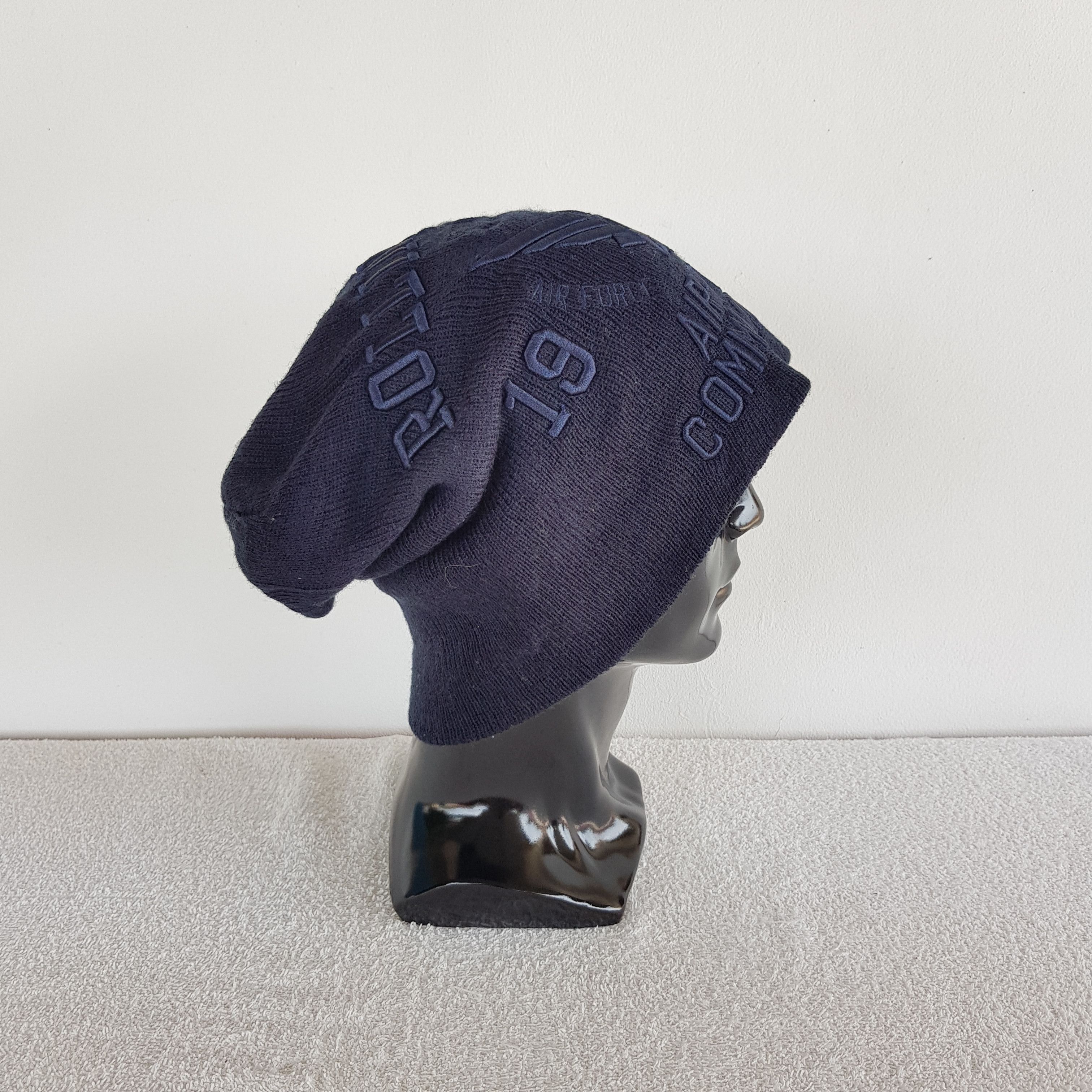 Japanese Brand Air Force Commendation Rolling Field Beanie Snow Cap Hats. Size ONE SIZE - 3 Thumbnail