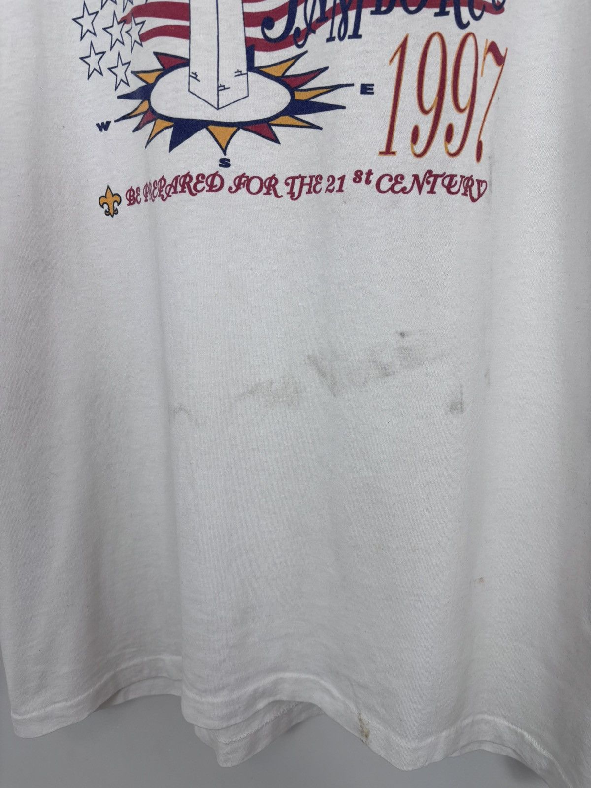Other Vintage 1992 National Jamboree USA White Single Stitch Tee Size US XL / EU 56 / 4 - 6 Thumbnail