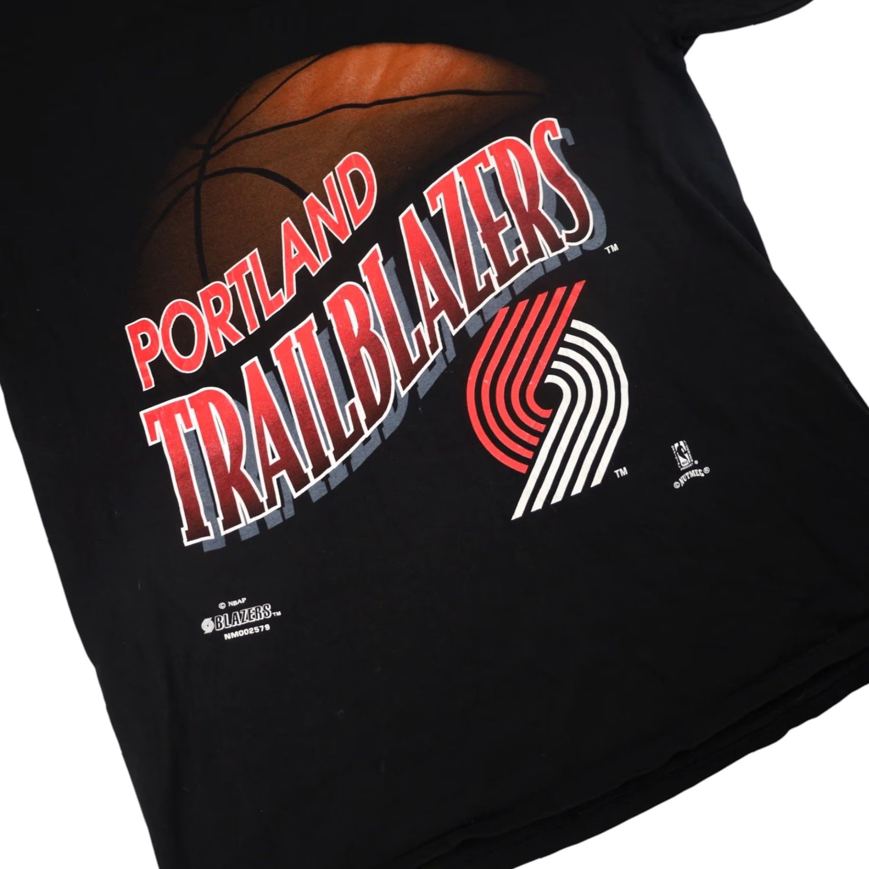 Nutmeg VINTAGE Nutmeg Portland Trailblazers Graphic T Shirt Shirt Mens Large Black 90s Basketball Fans Clothing Size US L / EU 52-54 / 3 - 3 Thumbnail