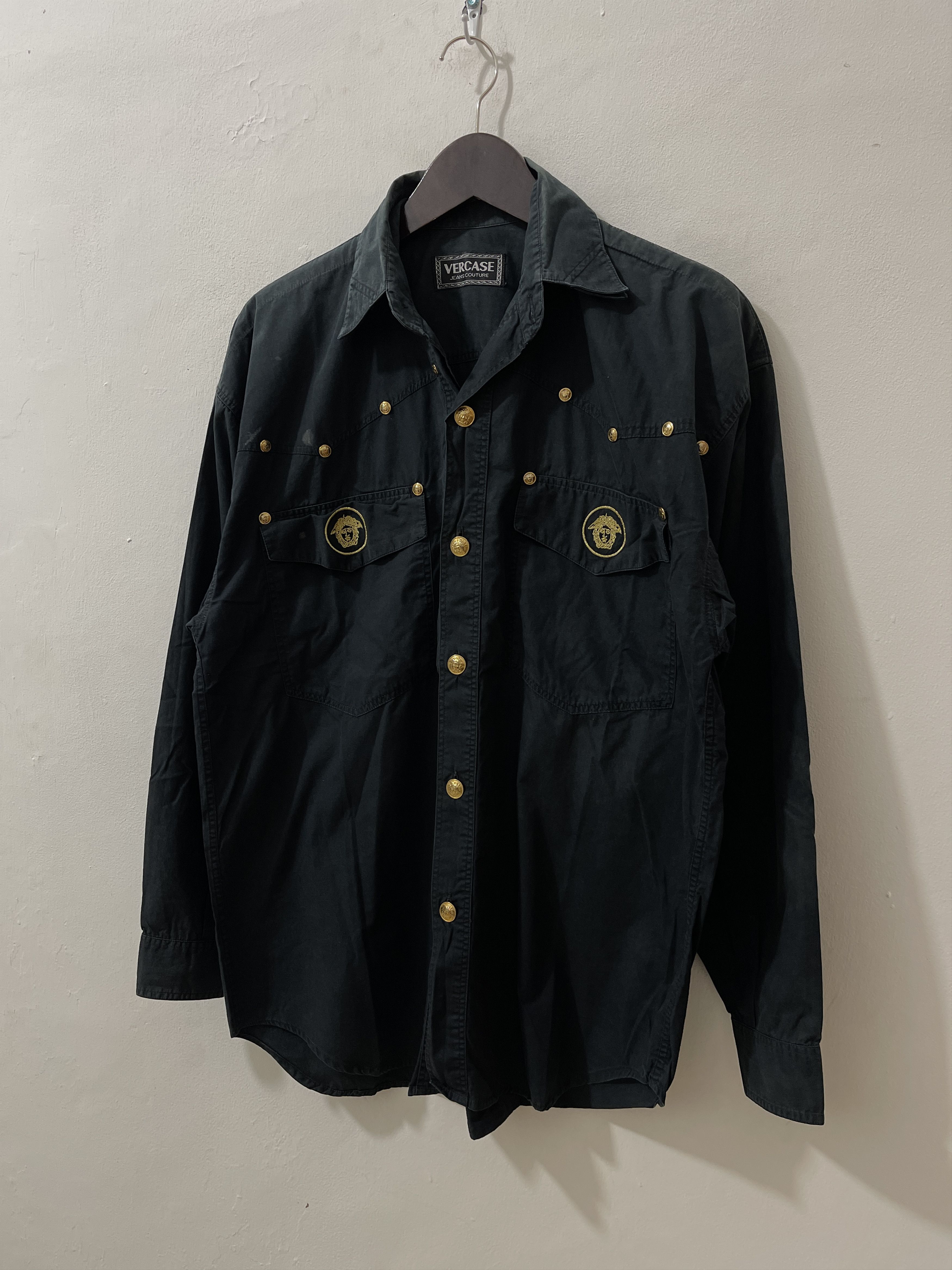 Vintage Versace Jeans Couture Archive Western Button Up Shirts Size US M / EU 48-50 / 2 - 2 Thumbnail