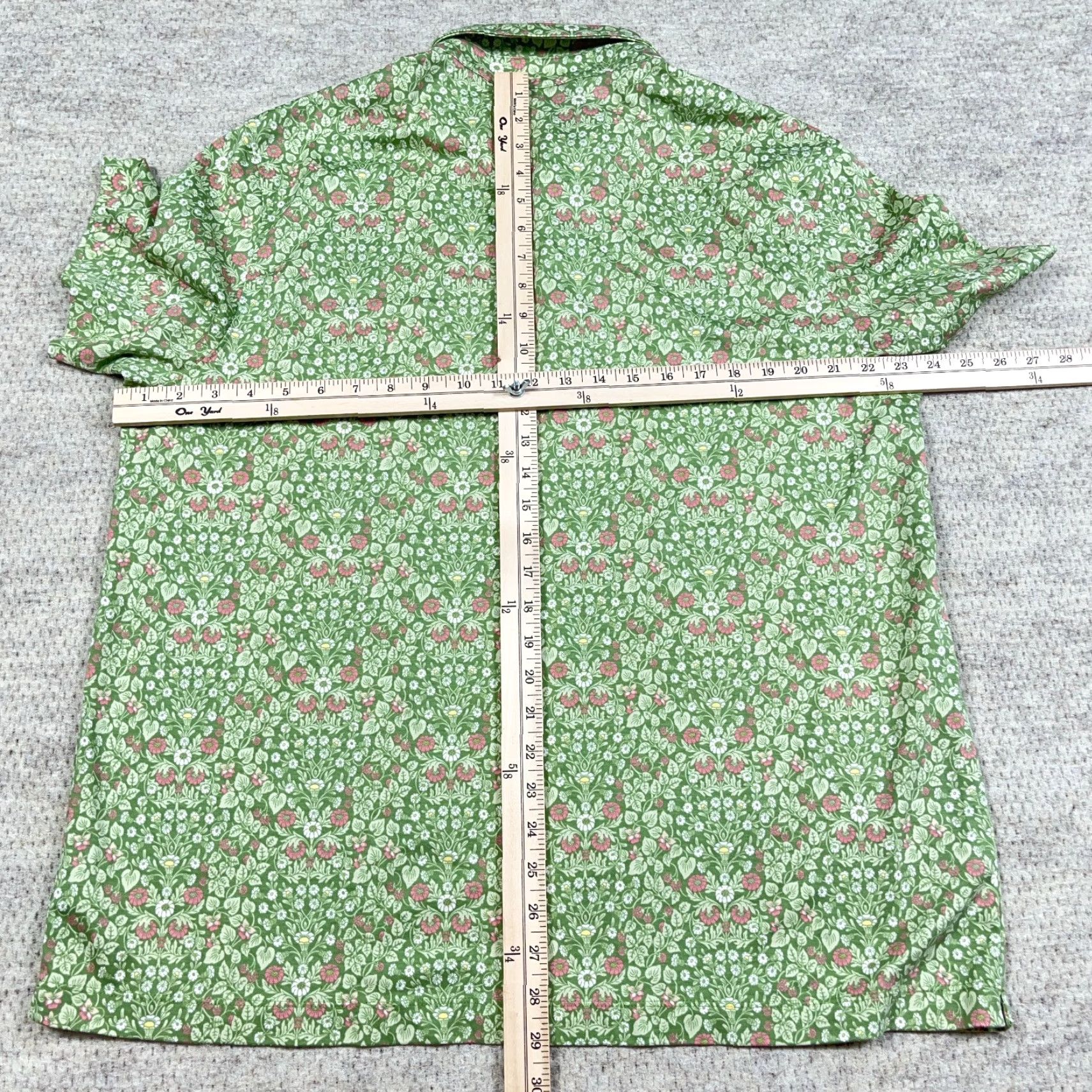 UNTUCKit UNTUCKit Polo Shirt Men 2XL Green Floral Pima Cotton Golf Beach Polo Clothing) Size US XXL / EU 58 / 5 - 7 Thumbnail