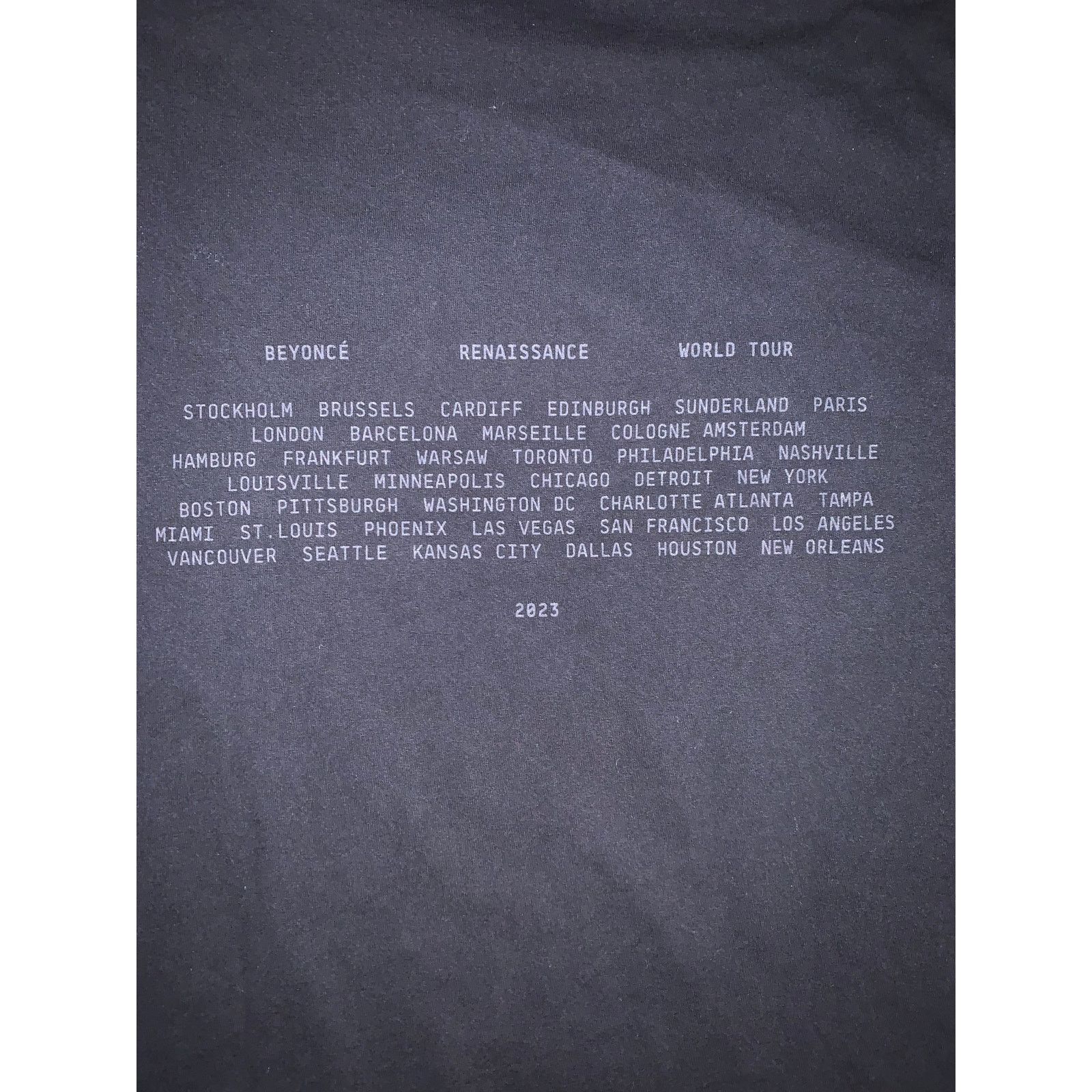 Beyonce Beyonce Renaissance Tour T Shirt 2023 Reneigh Horse Black XL Size US XL / EU 56 / 4 - 4 Thumbnail