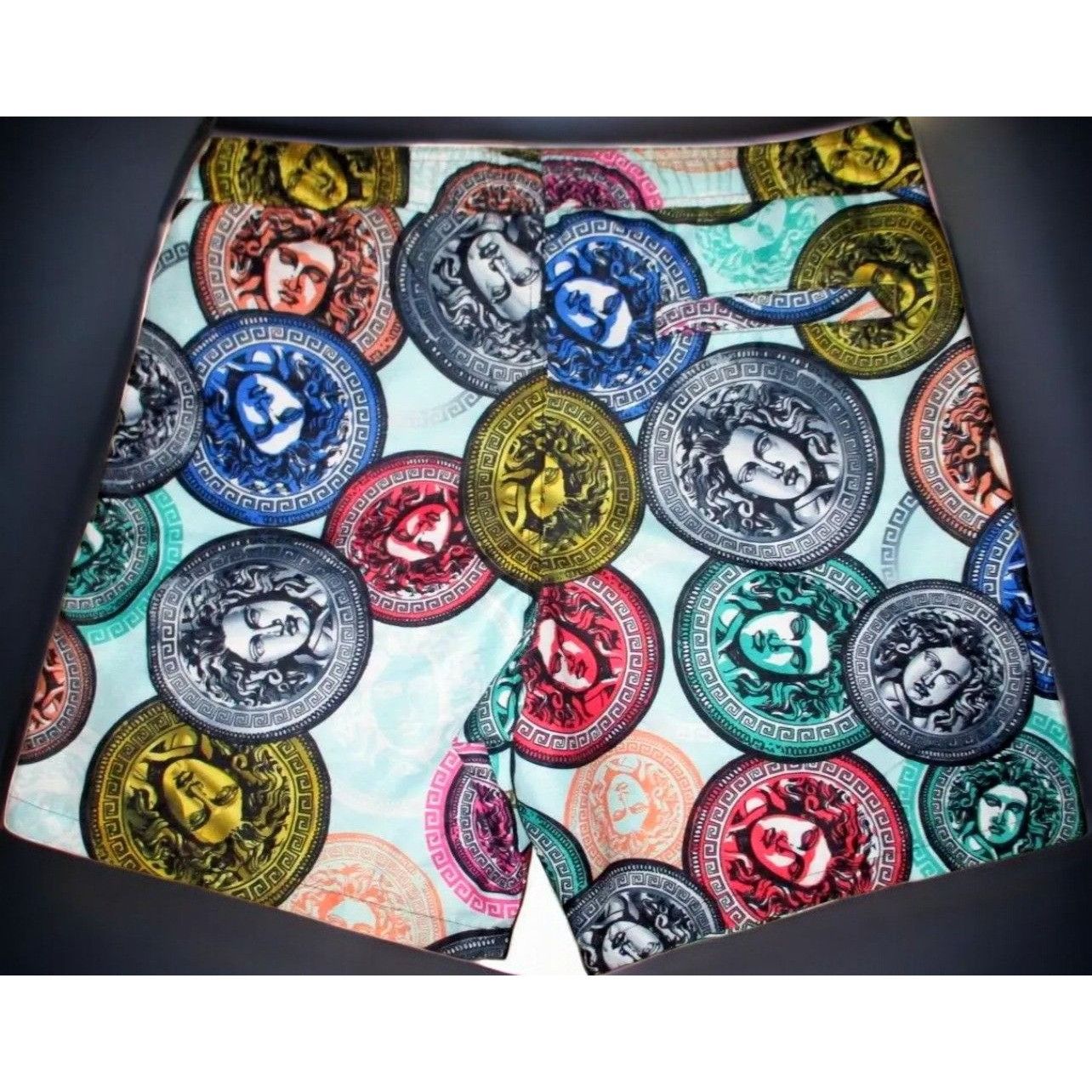 Designer Drill Clothing Co Baroque Gold Swim Trunks Medium Mens Medus Size US 33 - 3 Thumbnail
