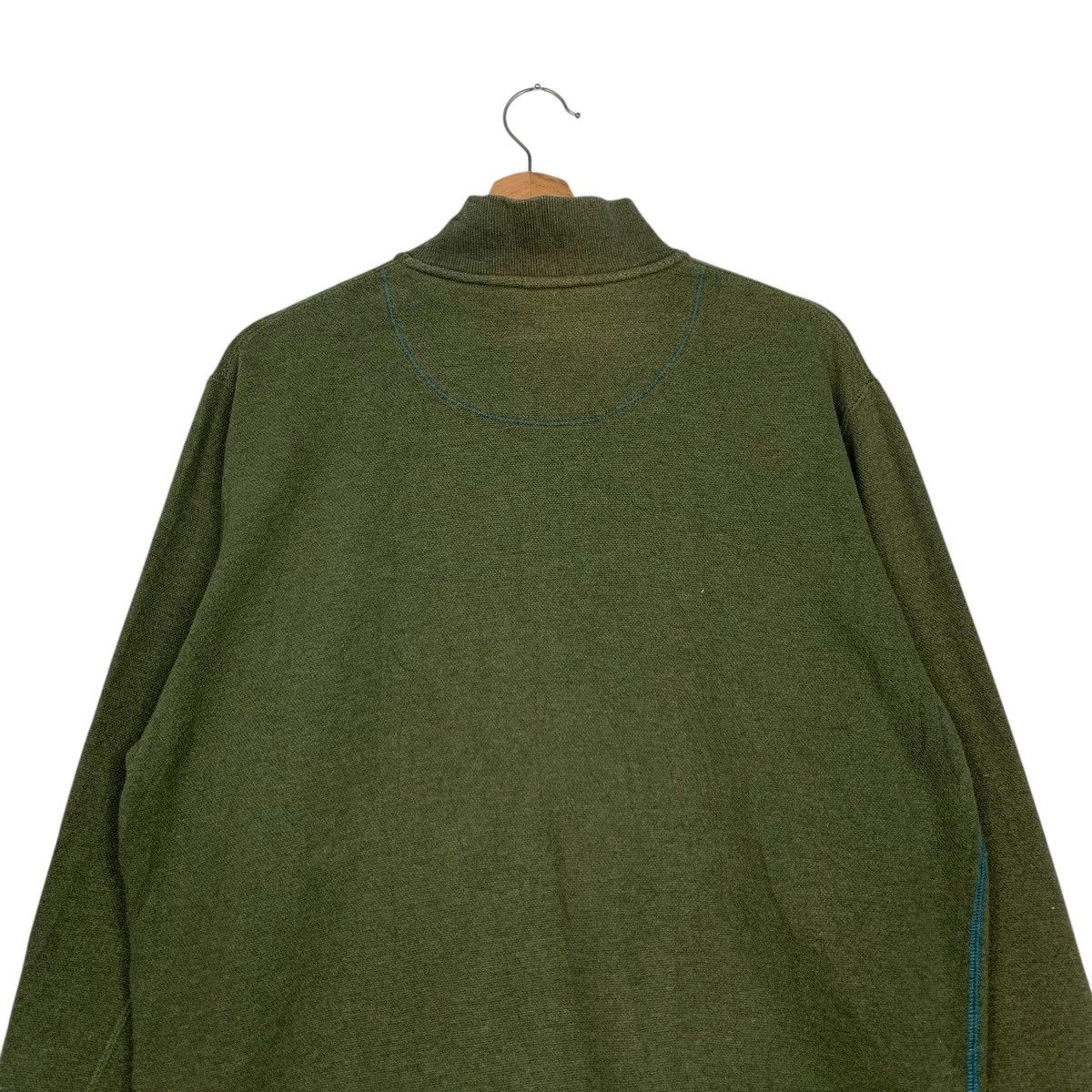 Paul Smith PAUL SMITH Turtleneck Green Zipper Sweater #2208-C97 Size US L / EU 52-54 / 3 - 8 Thumbnail