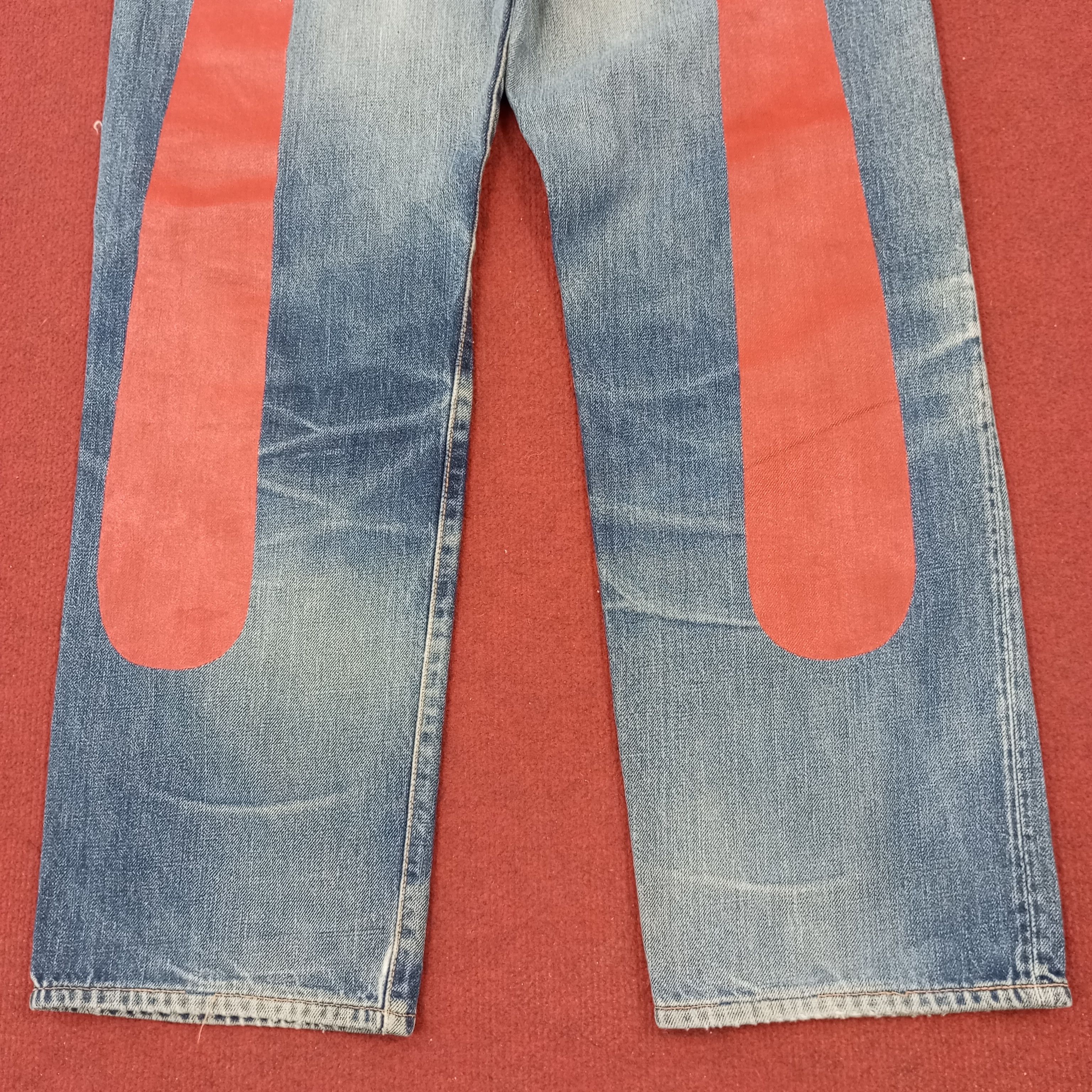 Evisu × Japanese Brand × Vintage Evisu Japanese Fashion Style Custom Daicock Distressed Jeans Size US 27 - 3 Thumbnail