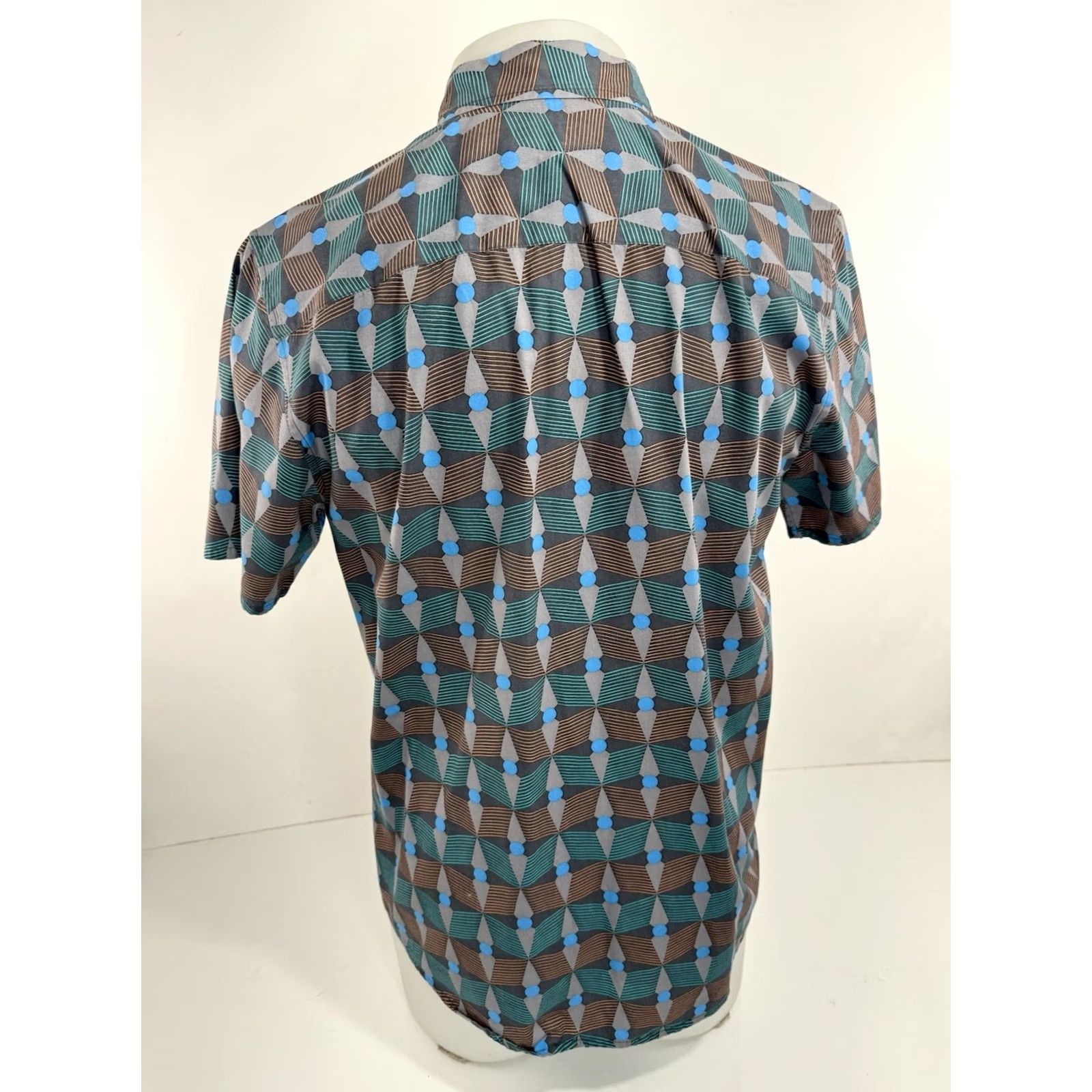A.P.C. APC Shirt Mens M Madame Rue Paris Geometric EXCELLENT Size US M / EU 48-50 / 2 - 4 Thumbnail