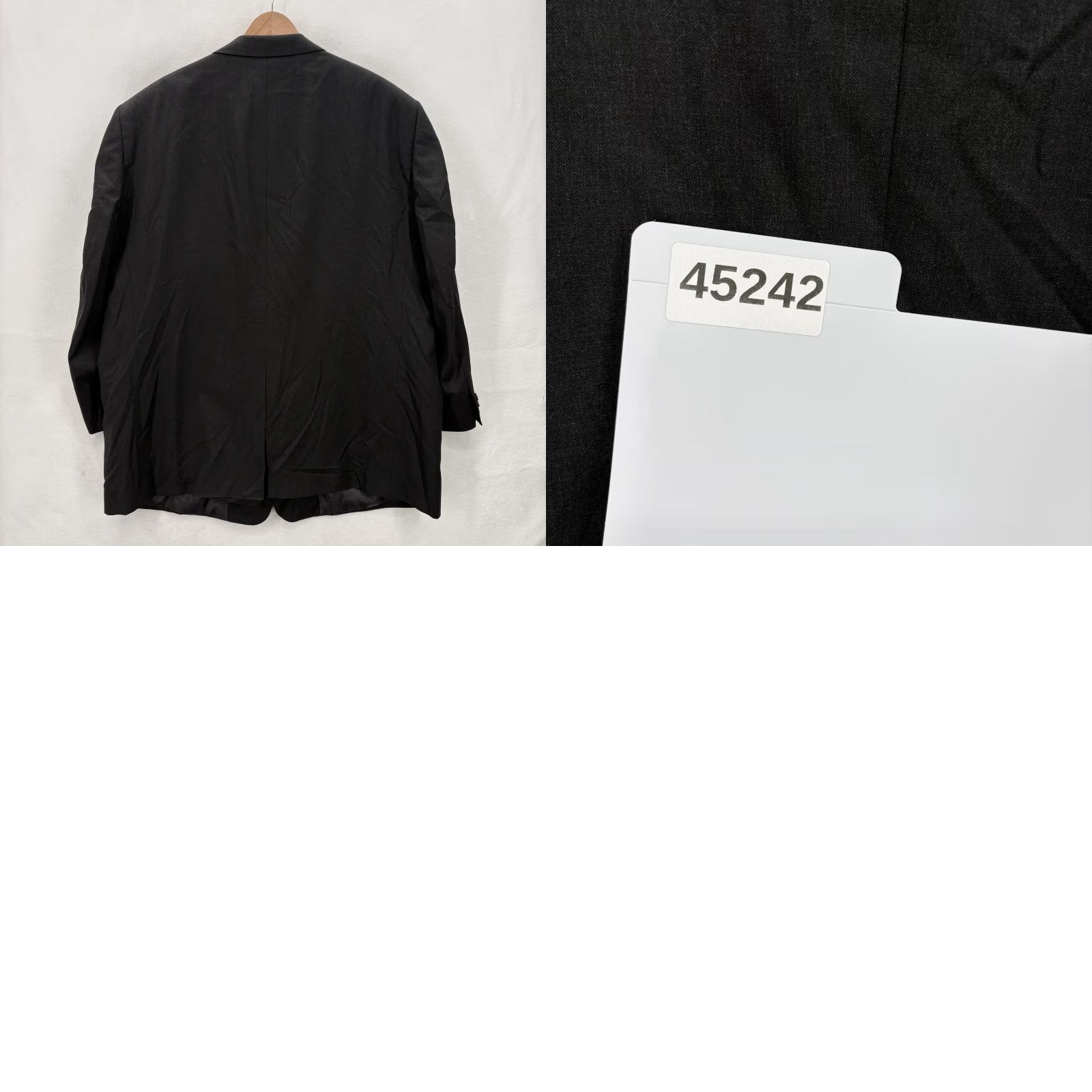 Vintage Oak Hill Blazer Mens 52R Black Wool Two-Button Lined Sport Coat Jacket Size 52R - 10 Thumbnail