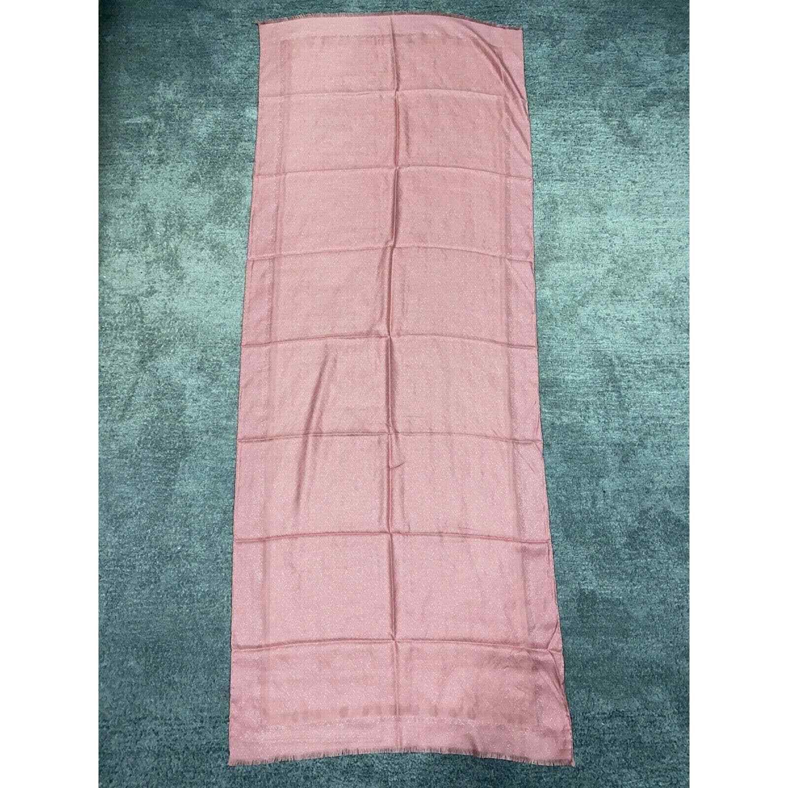 Fendi Fendi Monogram Logo Silk Fringe Hem Wrap Shawl Stole Scarf Size ONE SIZE - 4 Thumbnail
